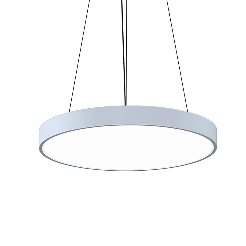 Pi LED 23.75 inch Satin White Pendant Ceiling Light in 3000K