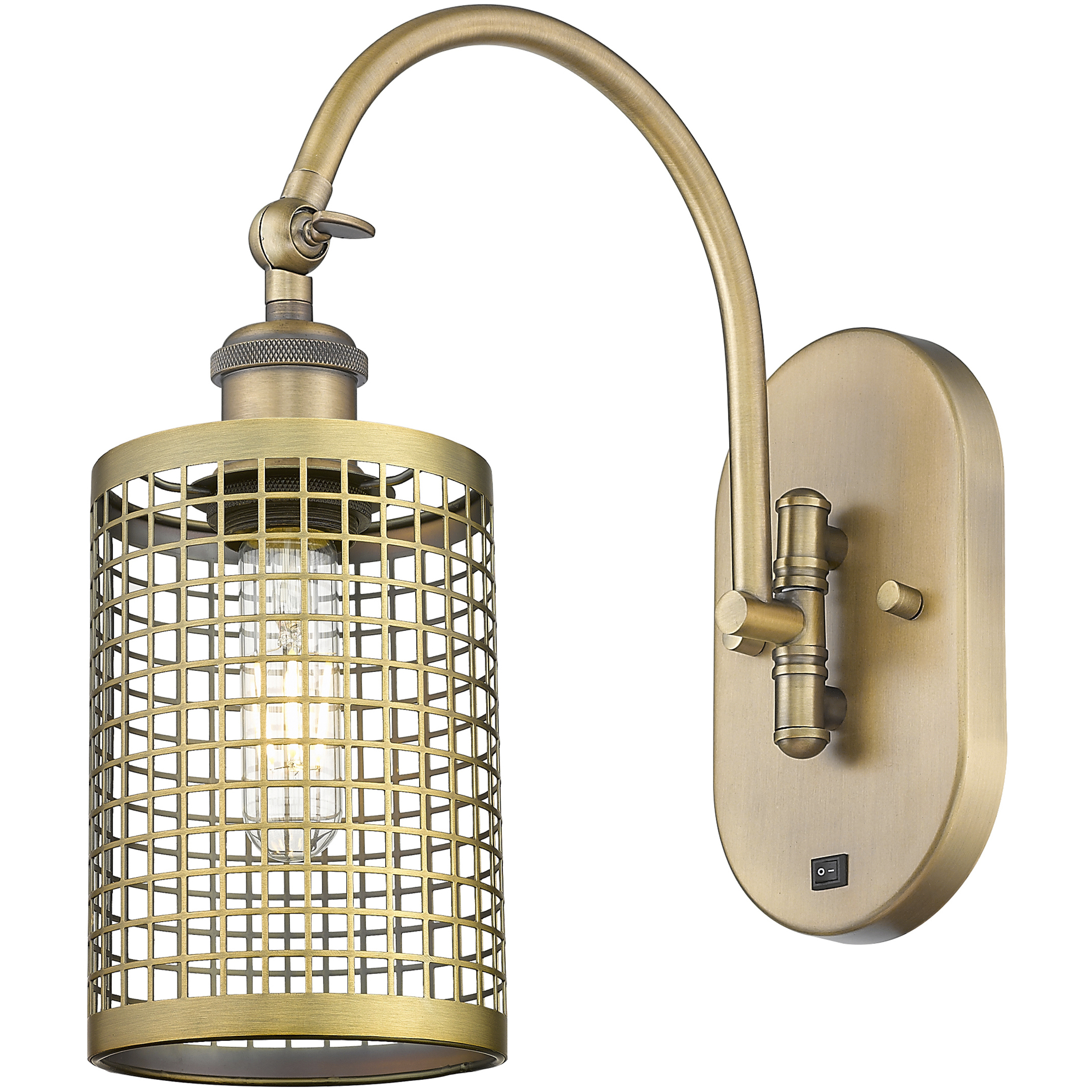 Nestbrook 1 Light 5 inch Brushed Brass Sconce Wall Light