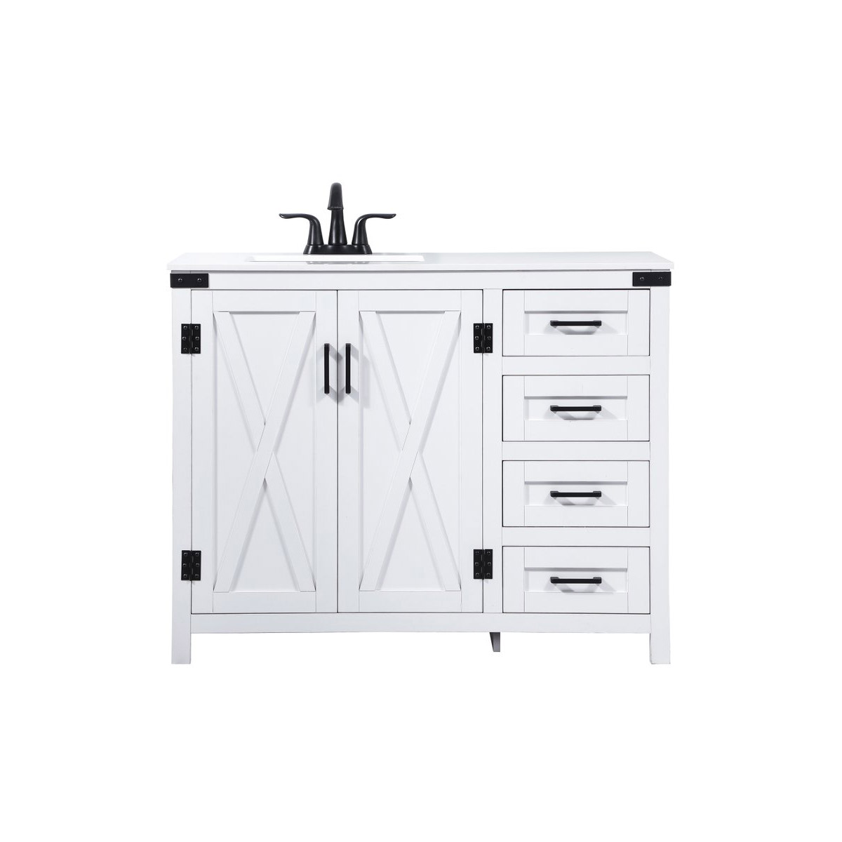 Grant 42 X 19 X 34 inch White Vanity Sink Set in Not Included