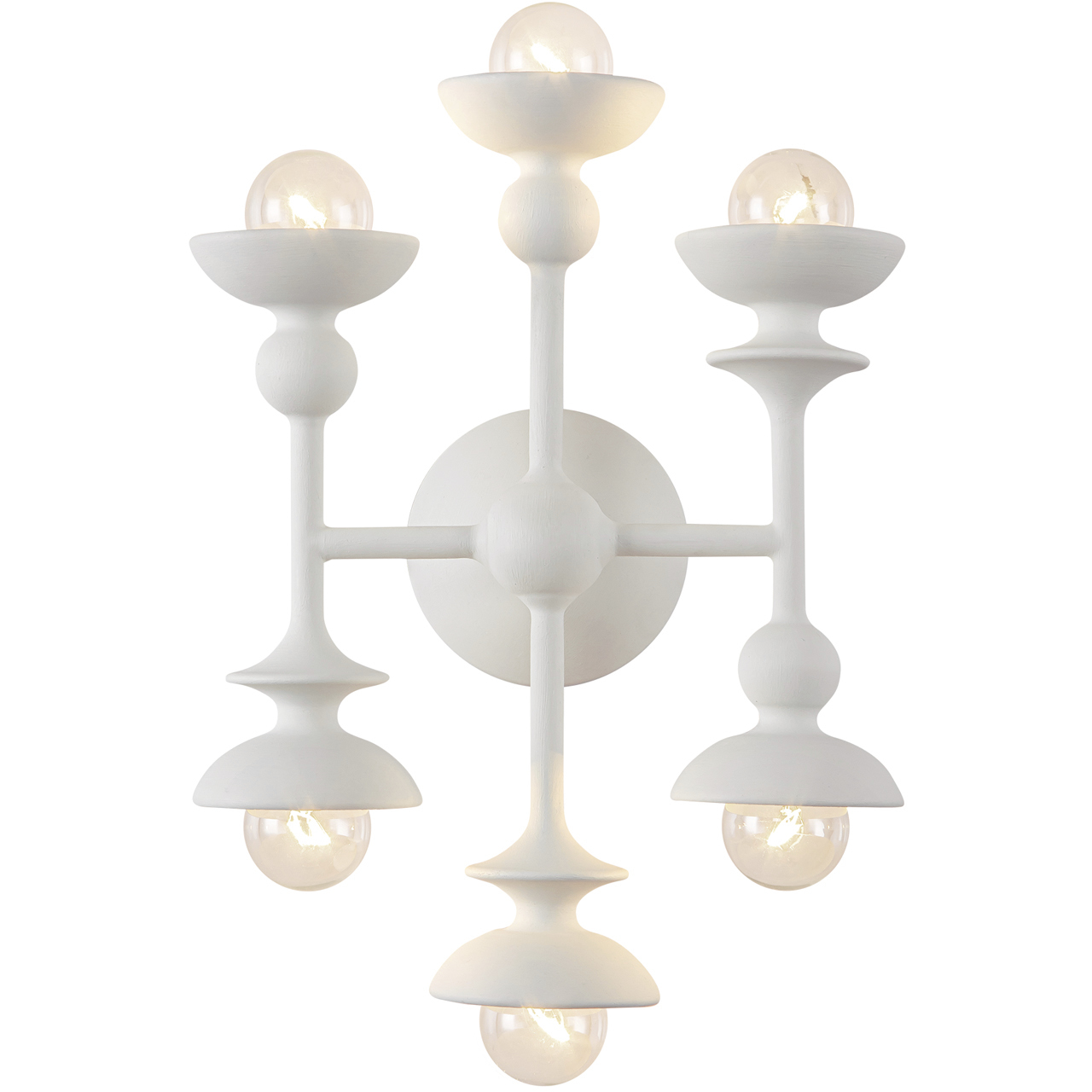 Cadence 6 Light 11 inch Antique White Wall/Vanity Light Wall Light