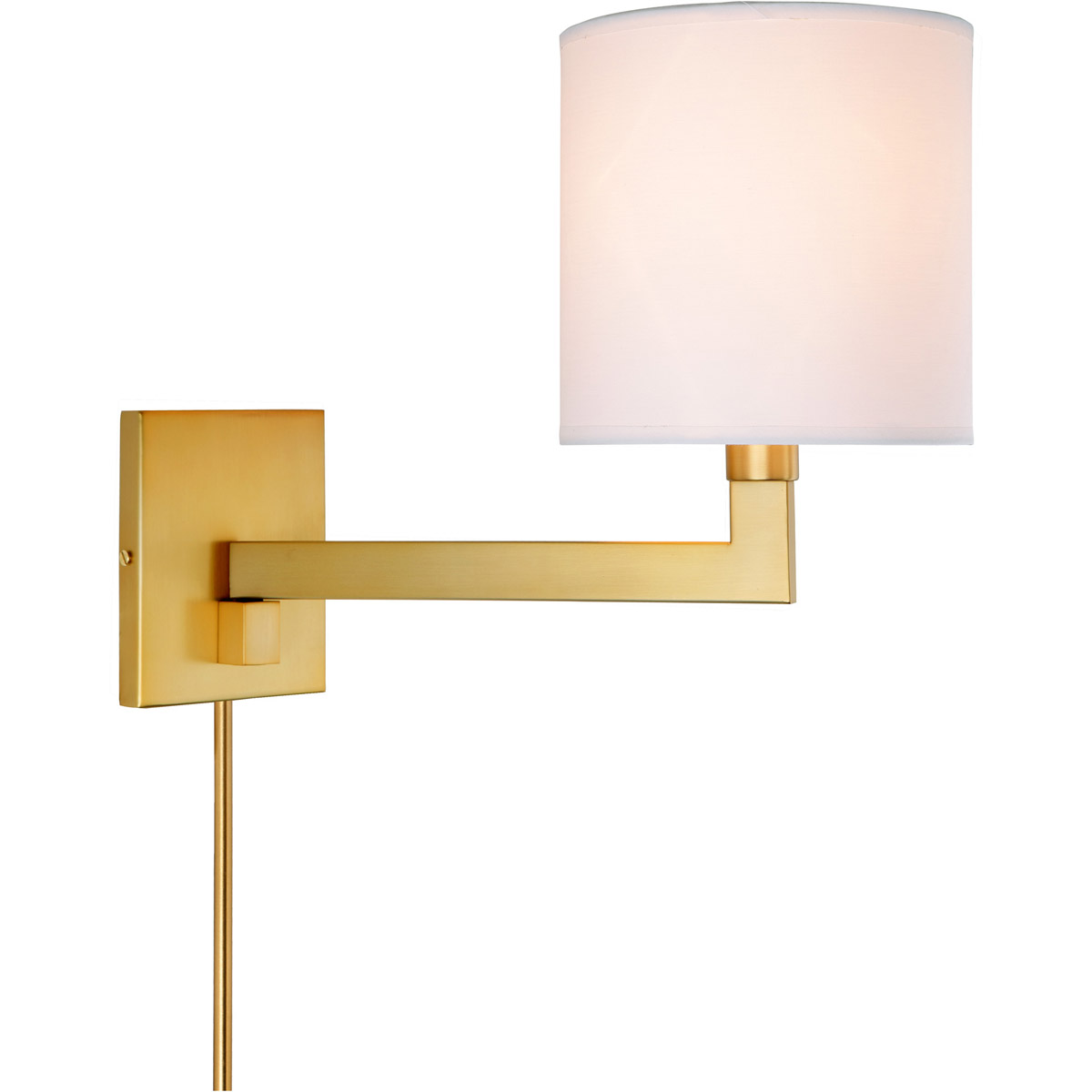 Allston 16 inch 100 watt Satin Brass Swing Arm Wall Sconce Wall Light