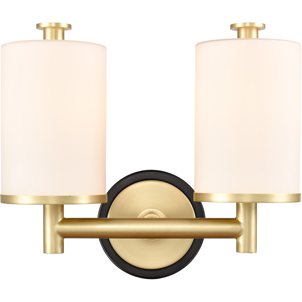 Marlowe 2 Light 13.63 inch Black Satin Brass Bath Vanity Light Wall Light