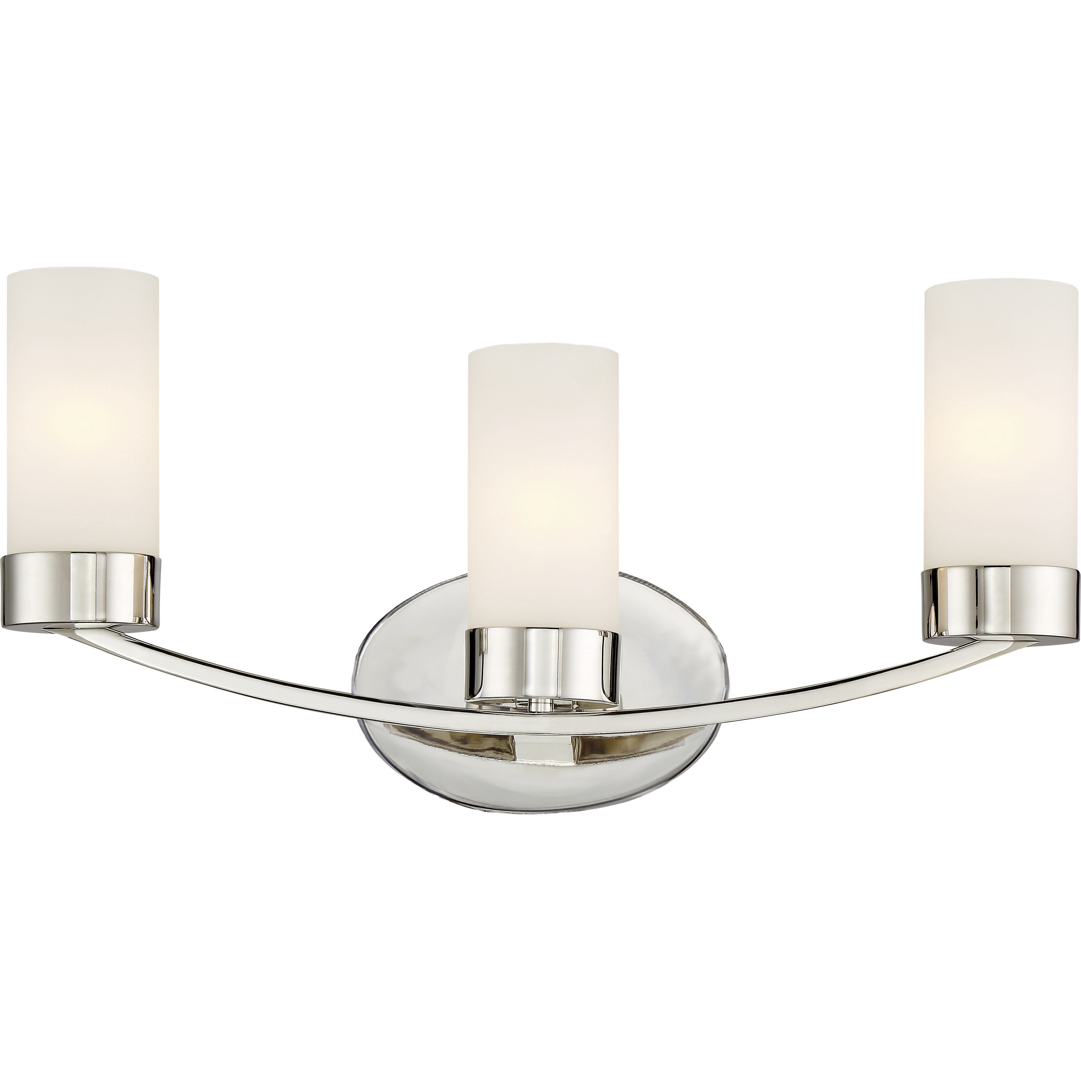 Denver 3 Light 21.25 inch Polished Nickel Vanity Light Wall Light