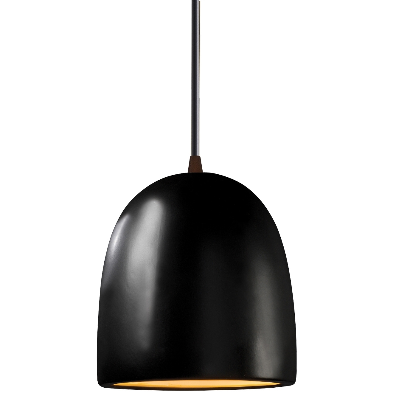 Radiance Collection 1 Light 9 inch Dark Bronze and Champagne Gold and Carbon Matte Black and Black Pendant Ceiling Light