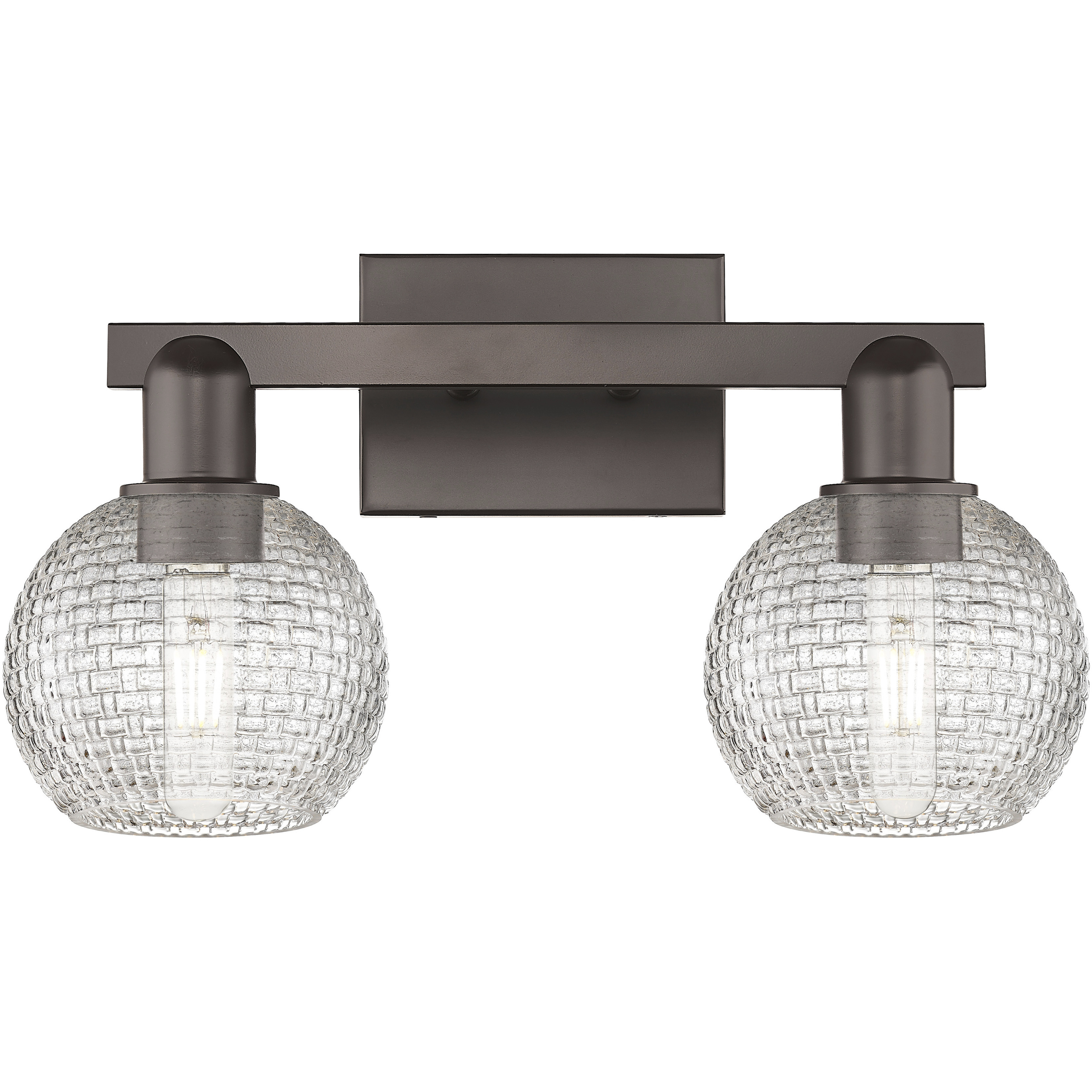 Arcadia Athens 2 Light 16.88 inch Oil Rubbed Bronze Bath Vanity Light Wall Light