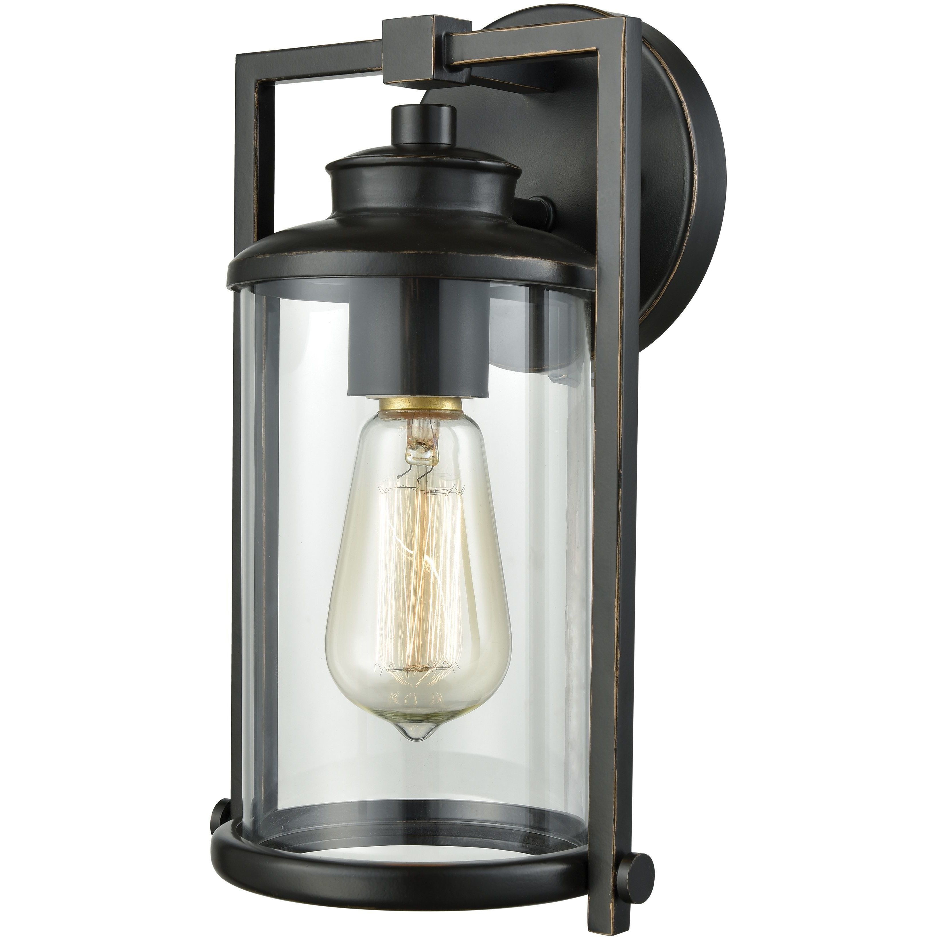 Frampton 1 Light 11 inch Aged Bronze Outdoor Wall Sconce