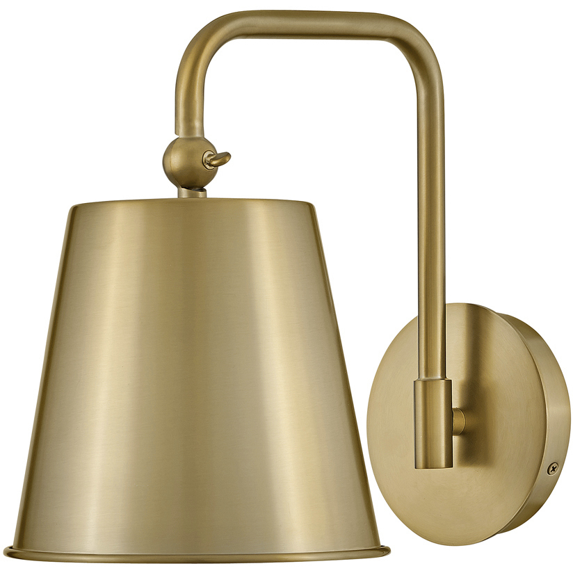 Blake LED 8 inch Lacquered Brass Sconce Wall Light