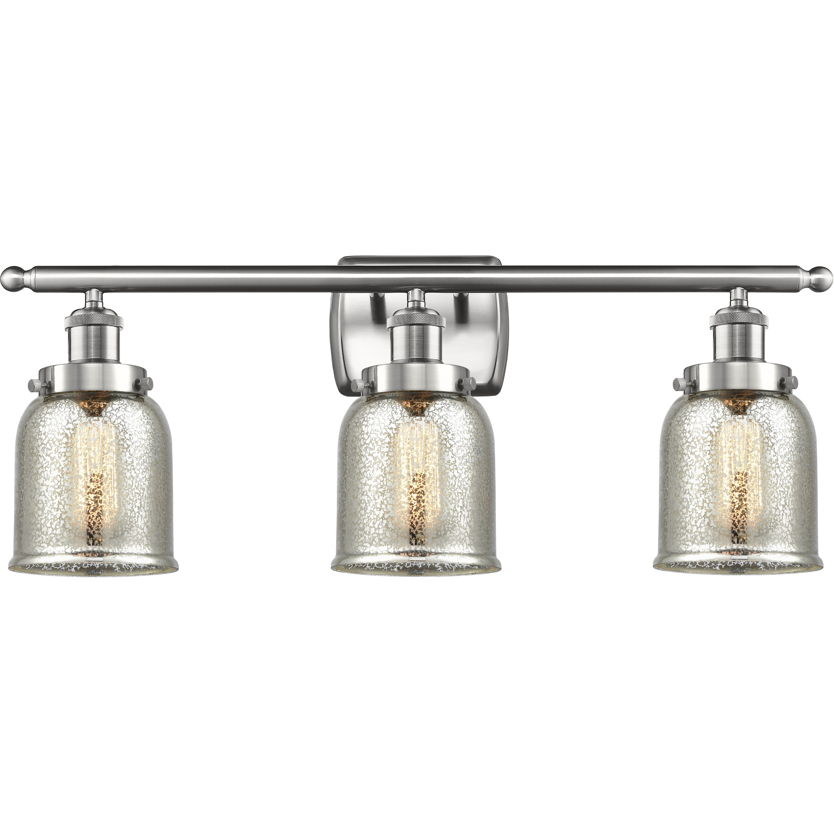 Small Bell LED 26 inch Satin Nickel Bath Vanity Light Wall Light, Ballston