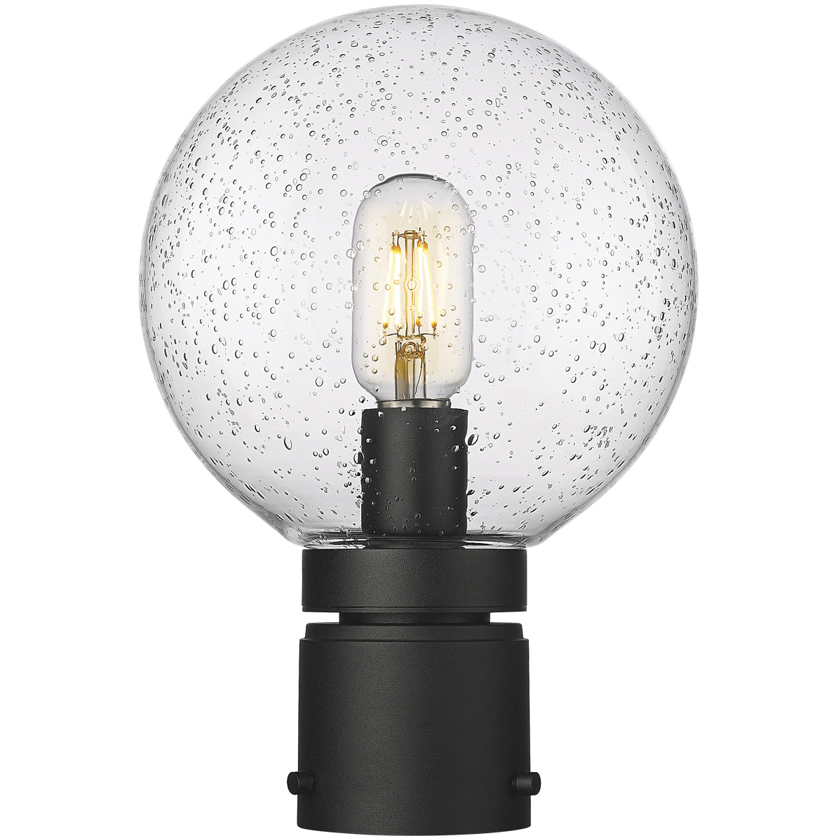 Laurent 1 Light 11.5 inch Black Outdoor Post Mount Fixture