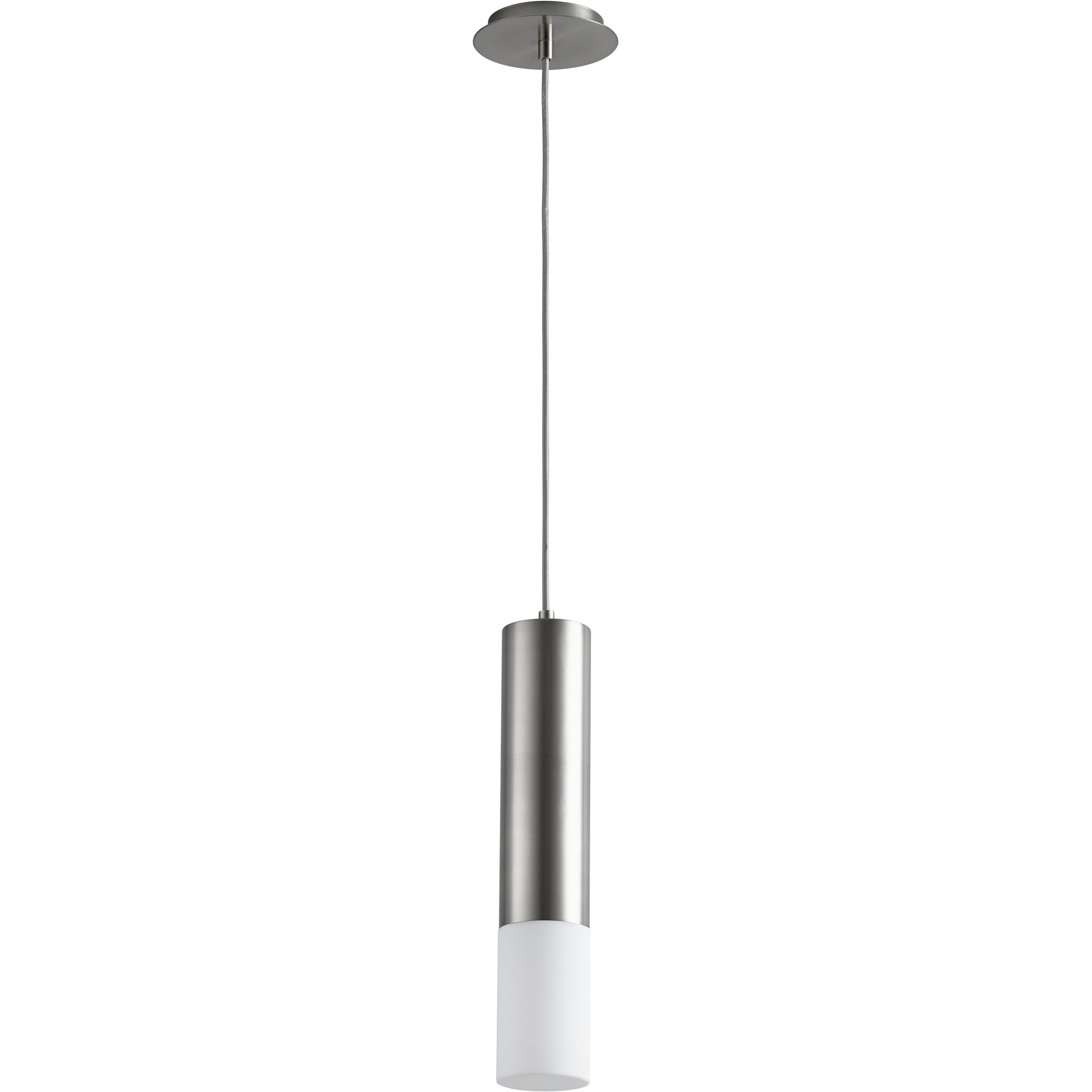 Opus 1 Light 4 inch Satin Nickel Pendant Ceiling Light