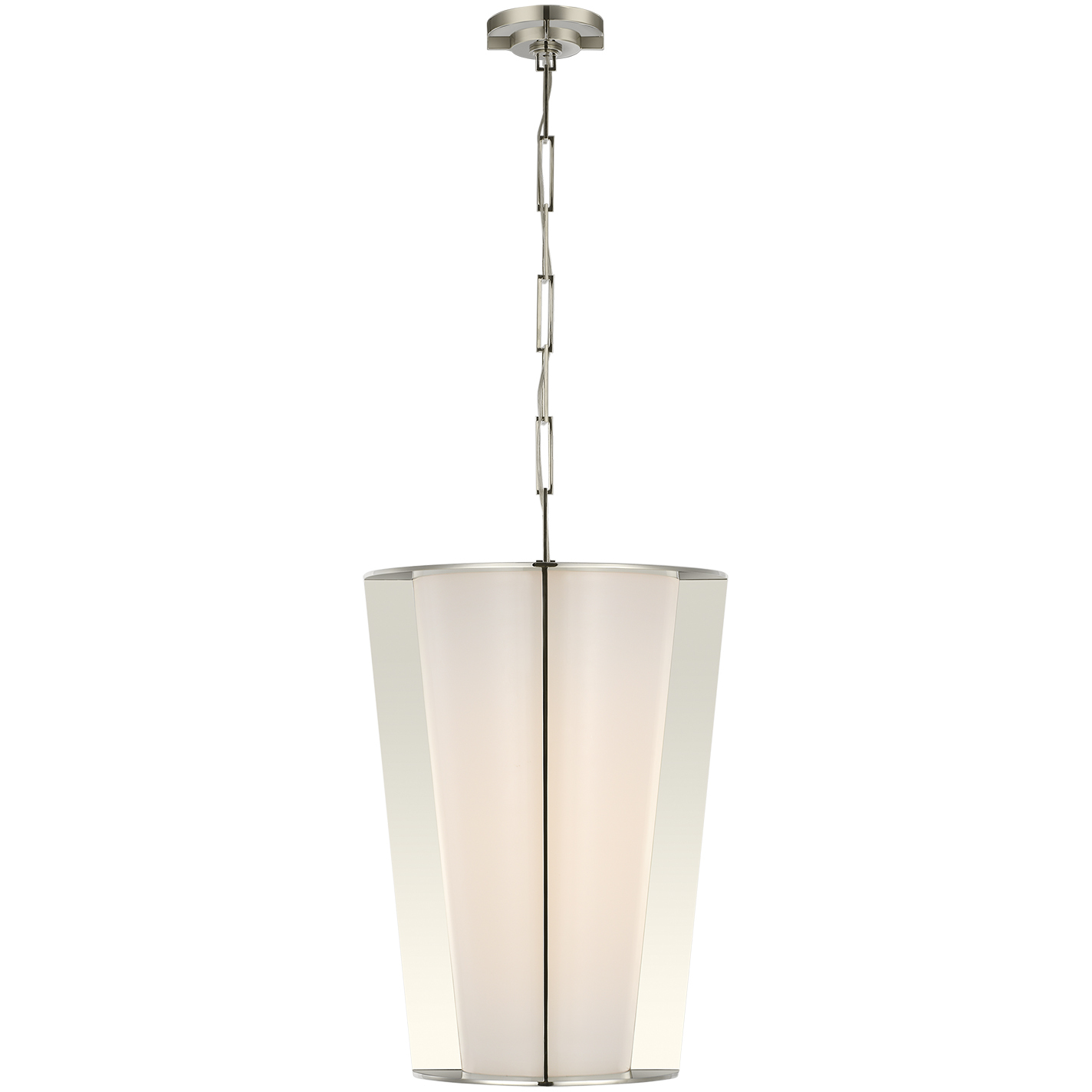 Barbara Barry Phinn LED 17.75 inch Polished Nickel Lantern Pendant Ceiling Light