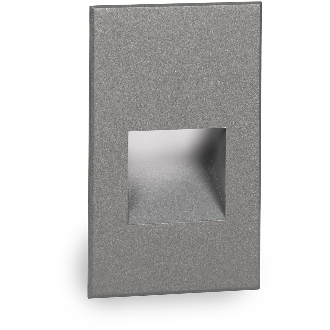 LEDme Step and Wall Lights 277 3.9 watt Graphite On Aluminum Step Light in Blue