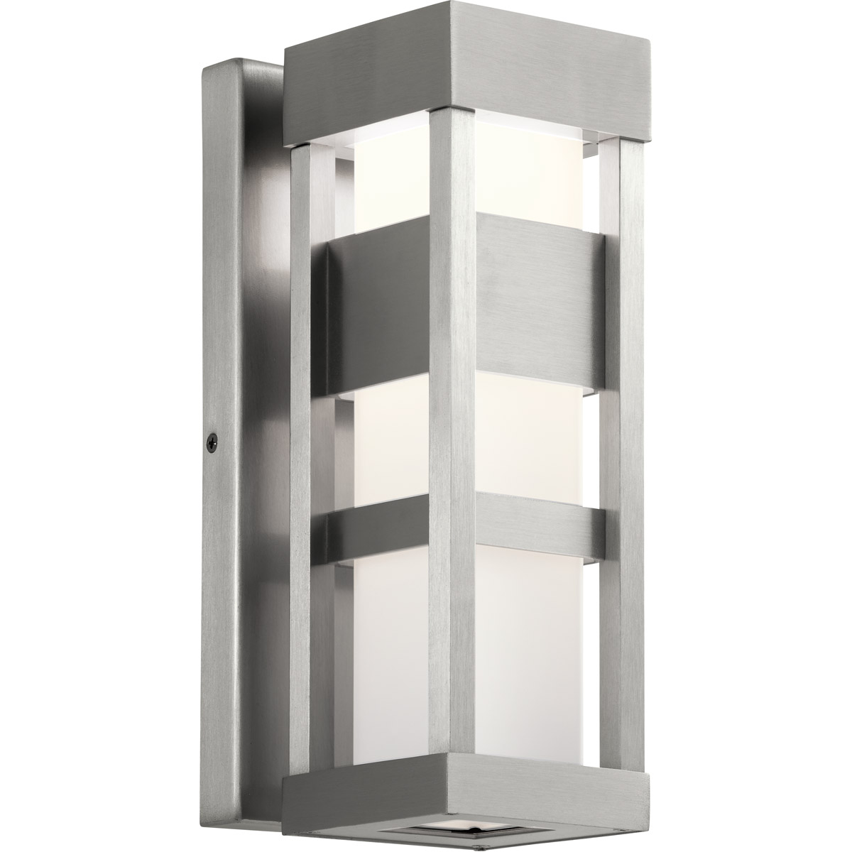 Ryler LED 12 inch Brushed Aluminum Outdoor Wall, Small