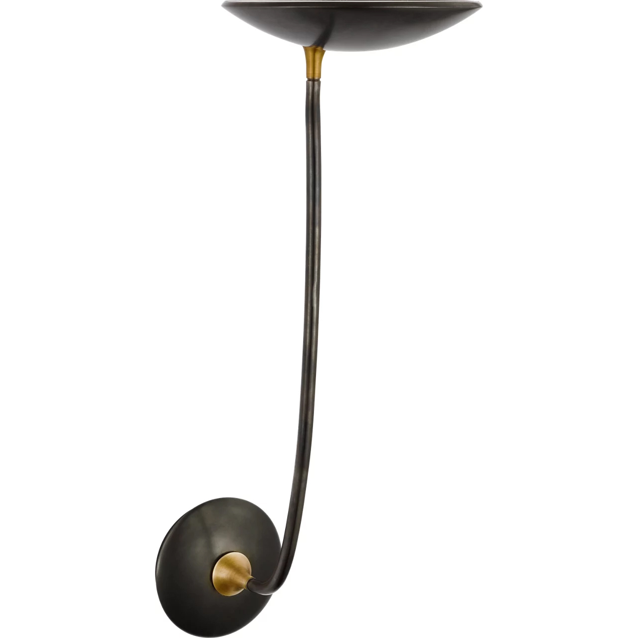 Thomas O'Brien Keria LED 8 inch Bronze and Hand-Rubbed Antique Brass Sconce Wall Light, Large