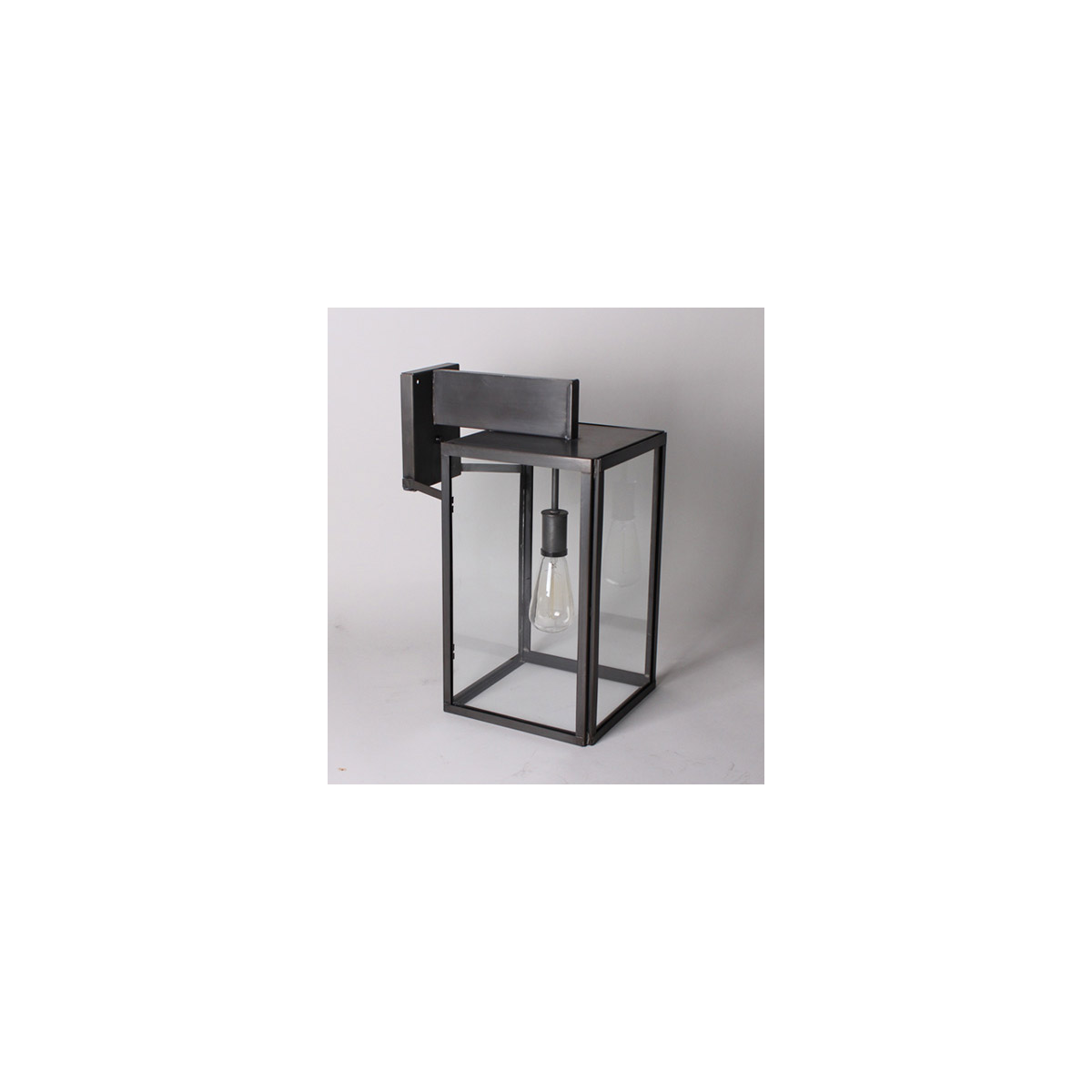 Midtown 1 Light 18.25 inch Dark Brass Outdoor Wall Light Clear Glass One 75W Medium