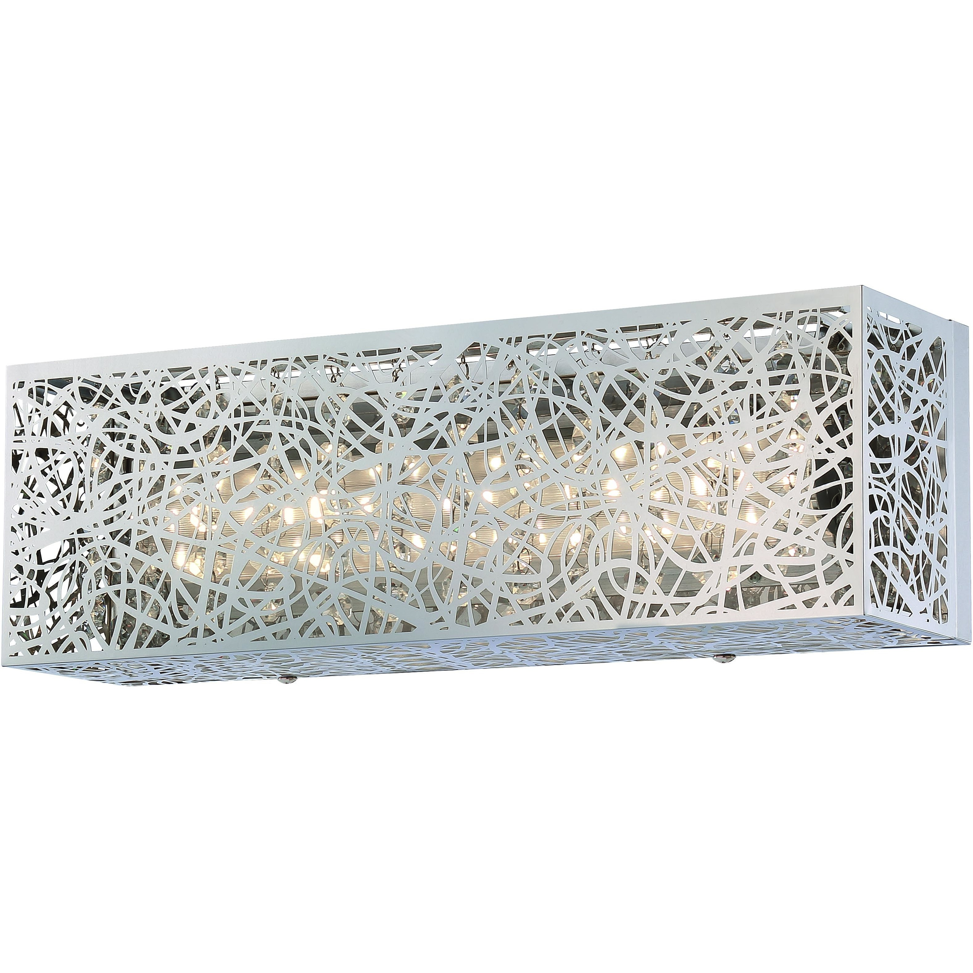 Hidden Gems LED 15.75 inch Chrome Bath Light Wall Light