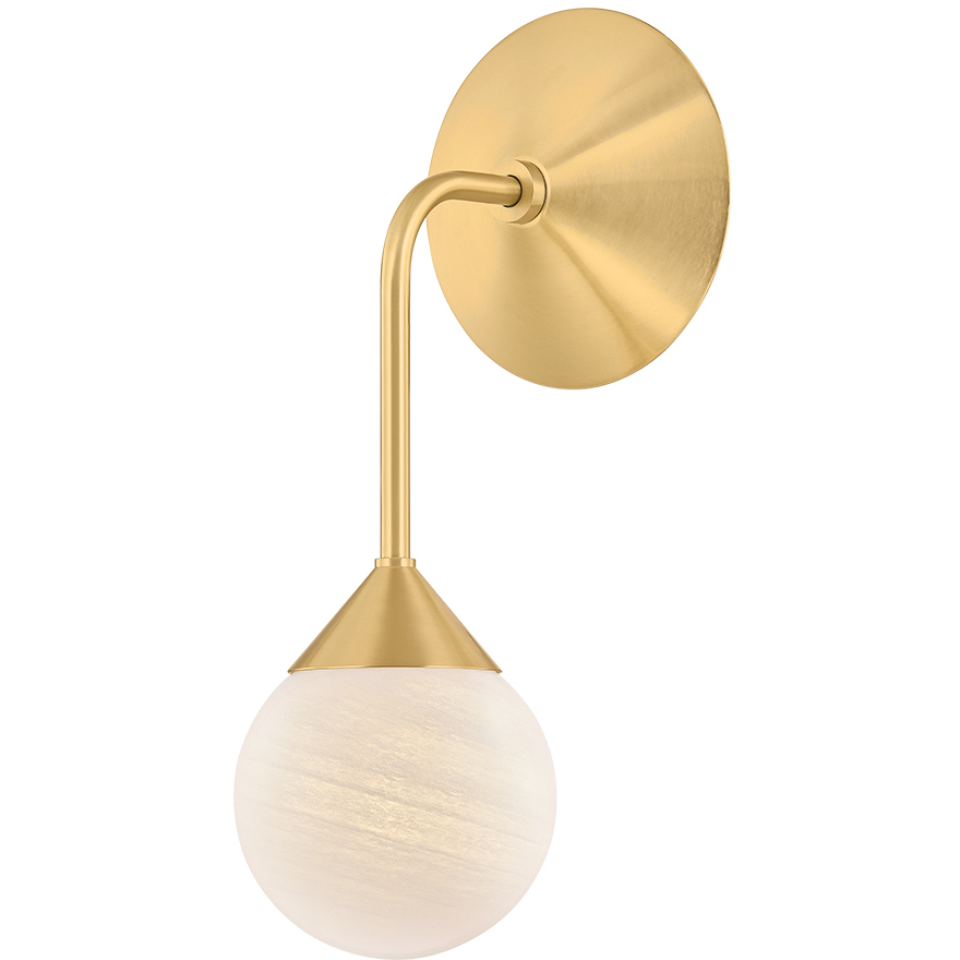 Natasha 1 Light 4.75 inch Aged Brass Wall Sconce Wall Light