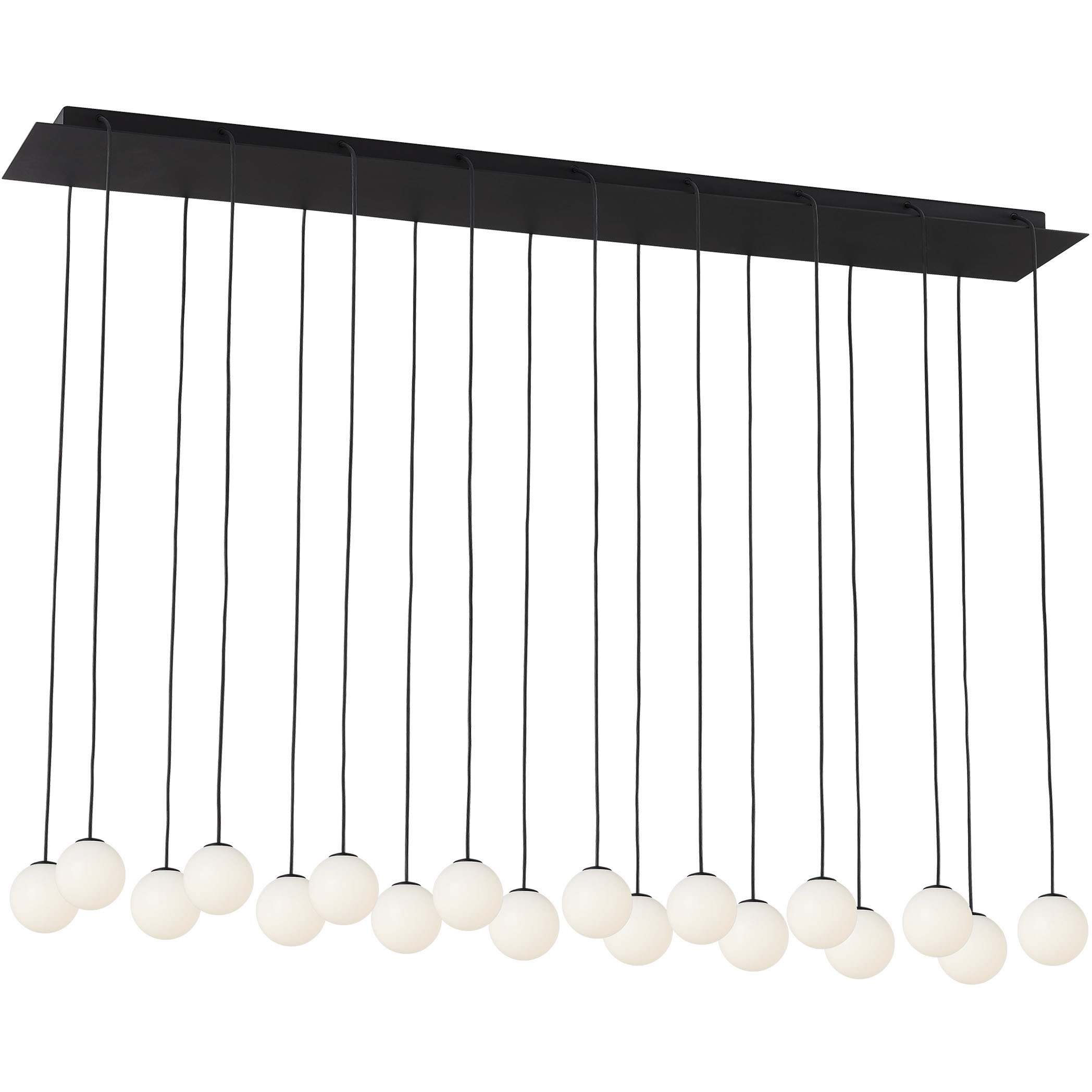 Sean Lavin Orbet LED 11.2 inch Nightshade Black Chandelier Ceiling Light in 120V