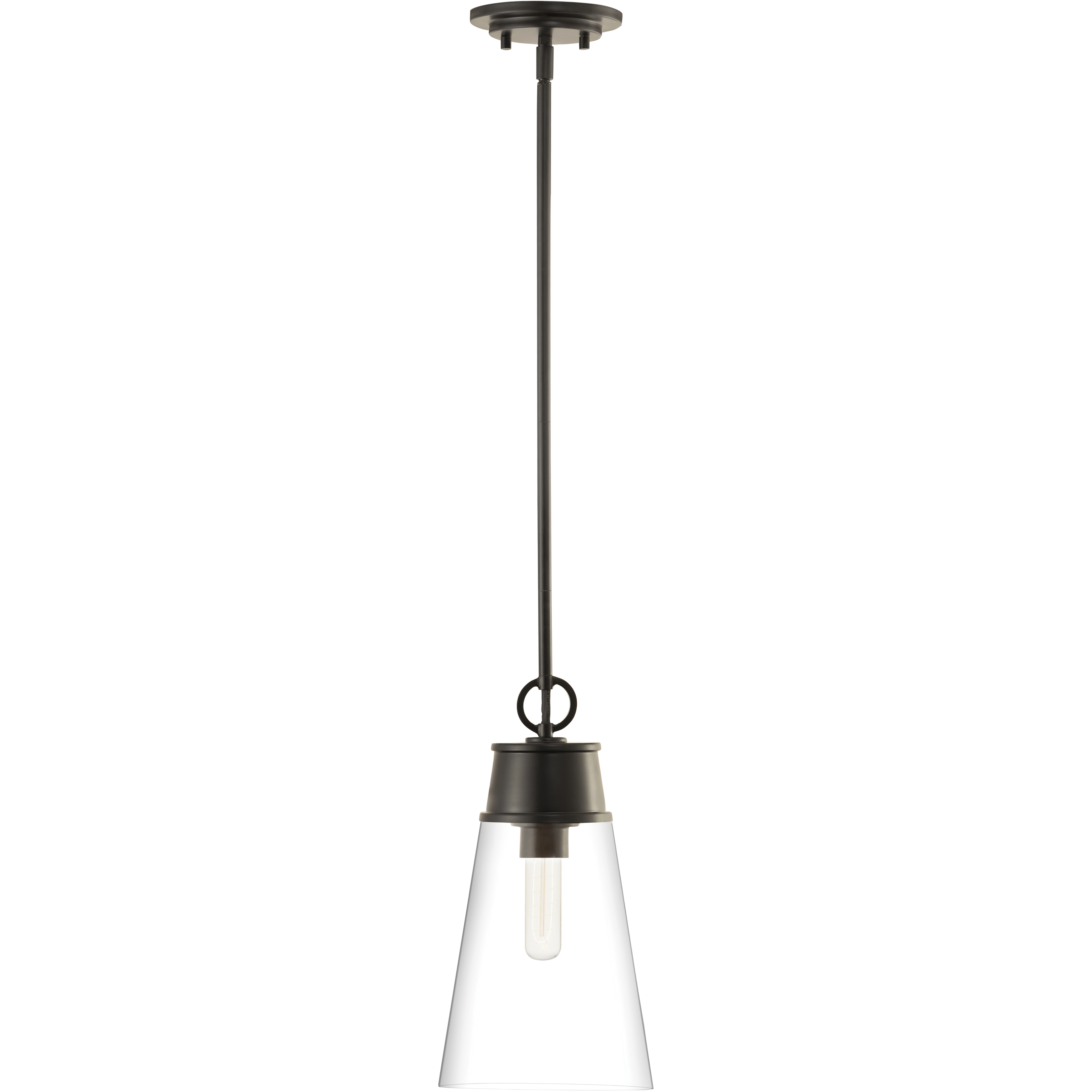 Wentworth 1 Light 7.5 inch Matte Black Pendant Ceiling Light