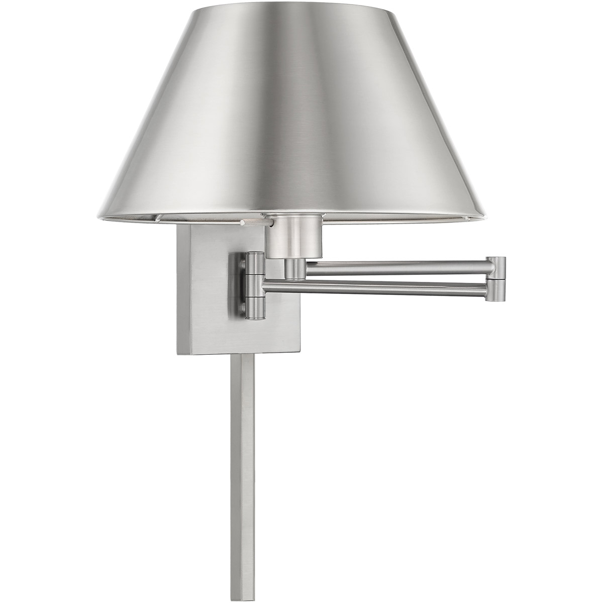 Allison 25 inch 100.00 watt Brushed Nickel Swing Arm Wall Lamp Wall Light