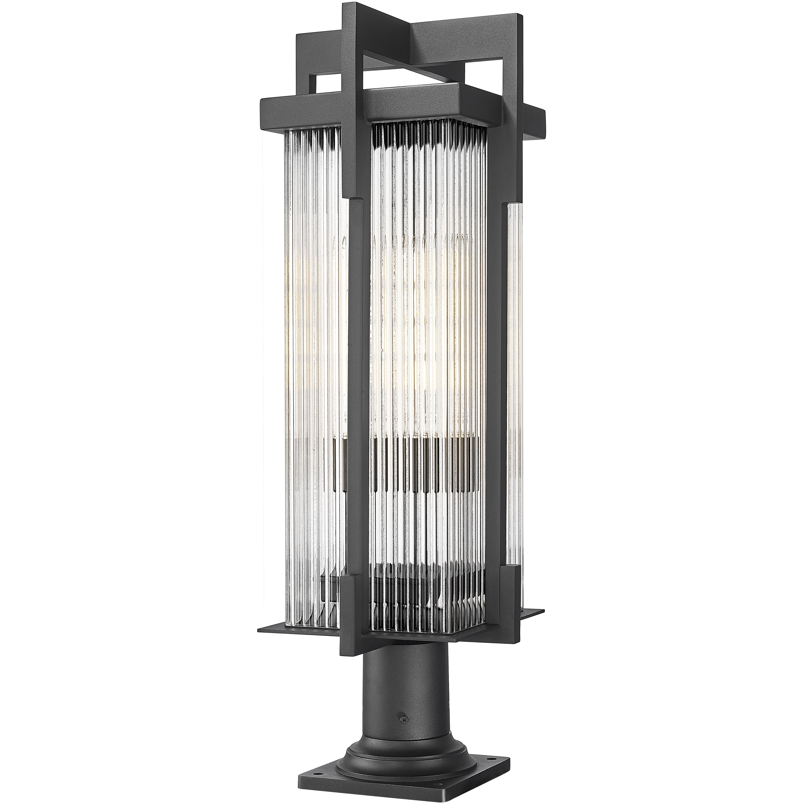 Fortis 2 Light 28.5 inch Sand Black Outdoor Pier Mounted Fixture