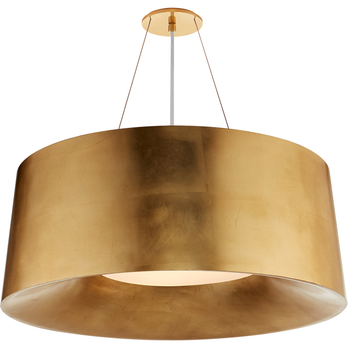 Visual Comfort Barbara Barry Halo 3 Light 28 inch Gild Hanging Shade Ceiling Light, Medium BBL5090G - Open Box