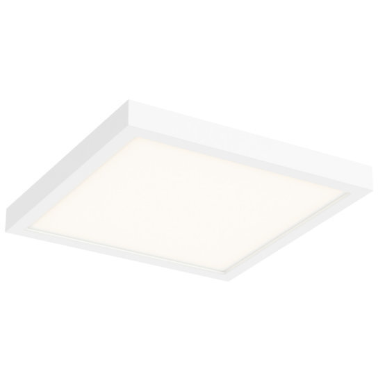 Delta LED 14 inch White Flushmount Ceiling Light, Indoor/Outdoor