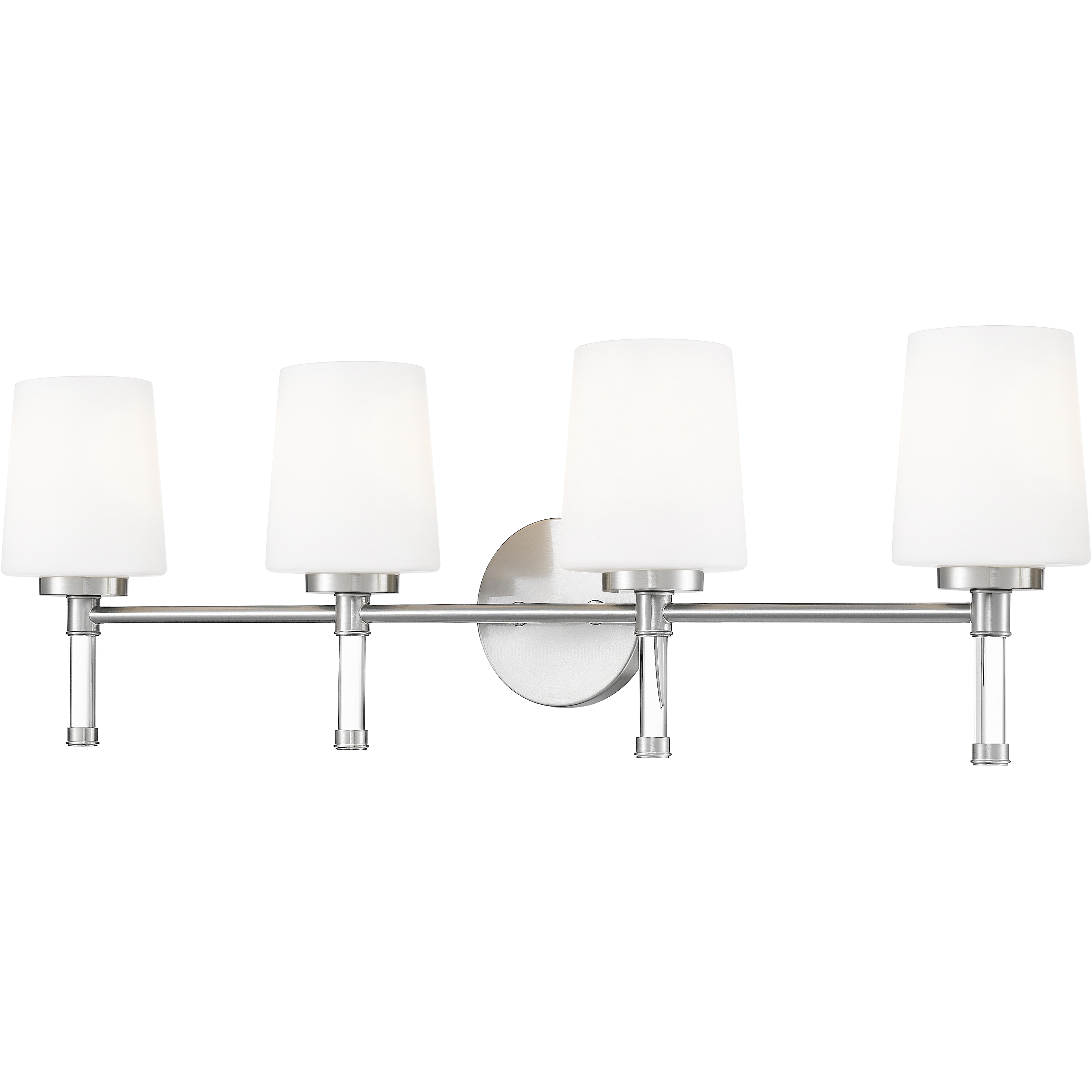 Henri 4 Light 32 inch Brushed Nickel Bathroom Vanity Wall Light