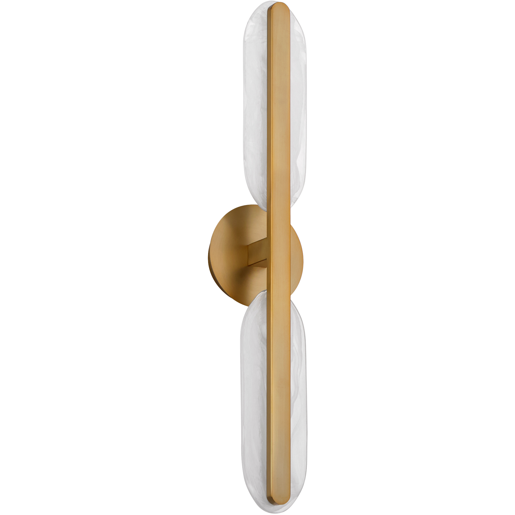 Avian 2 Light 5.75 inch Brushed Brass Vanity Light Wall Light