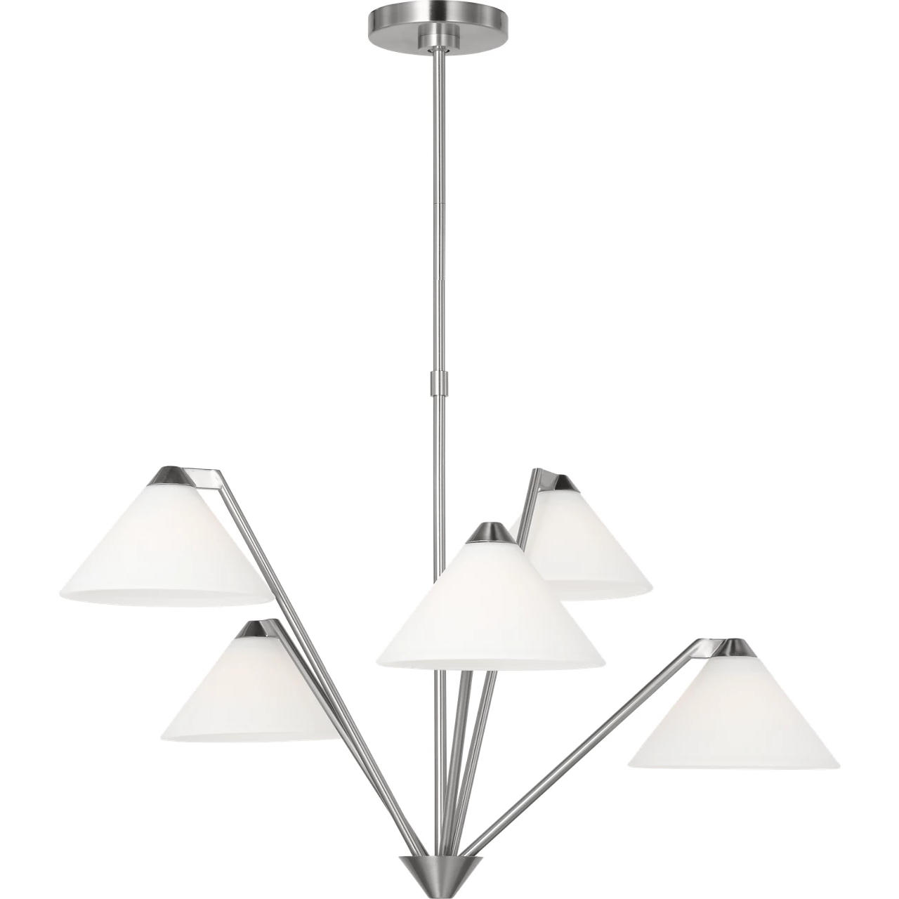 Werley 5 Light 30.38 inch Brushed Nickel Chandelier Ceiling Light, Large