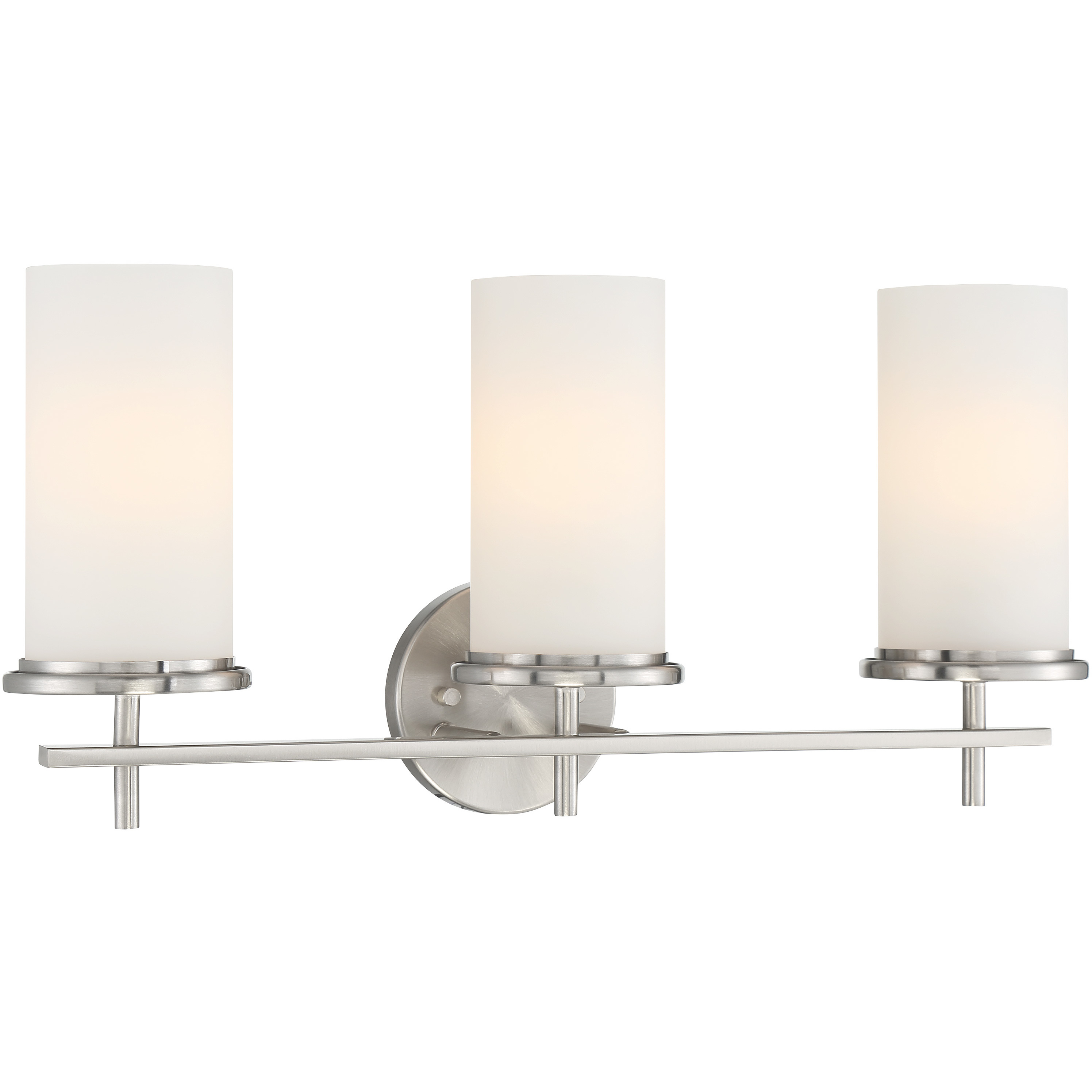 Haisley 3 Light 23 inch Brushed Nickel Bath Light Wall Light
