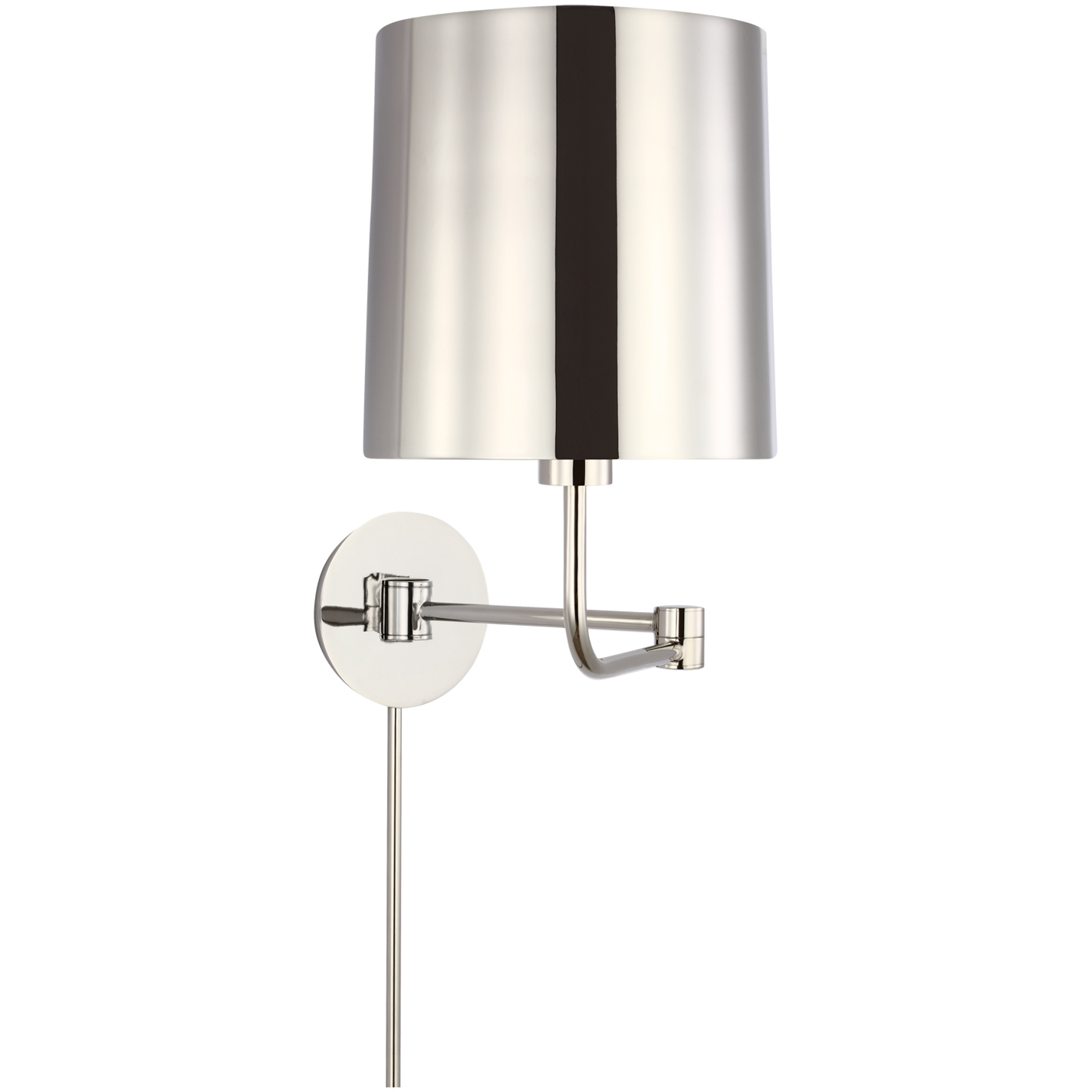 Barbara Barry Go Lightly 8.75 inch 15 watt Polished Nickel Swing Arm Wall Light