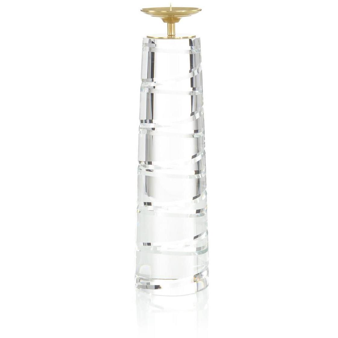 Crystal Spire I 18.25 X 5 inch Candleholder