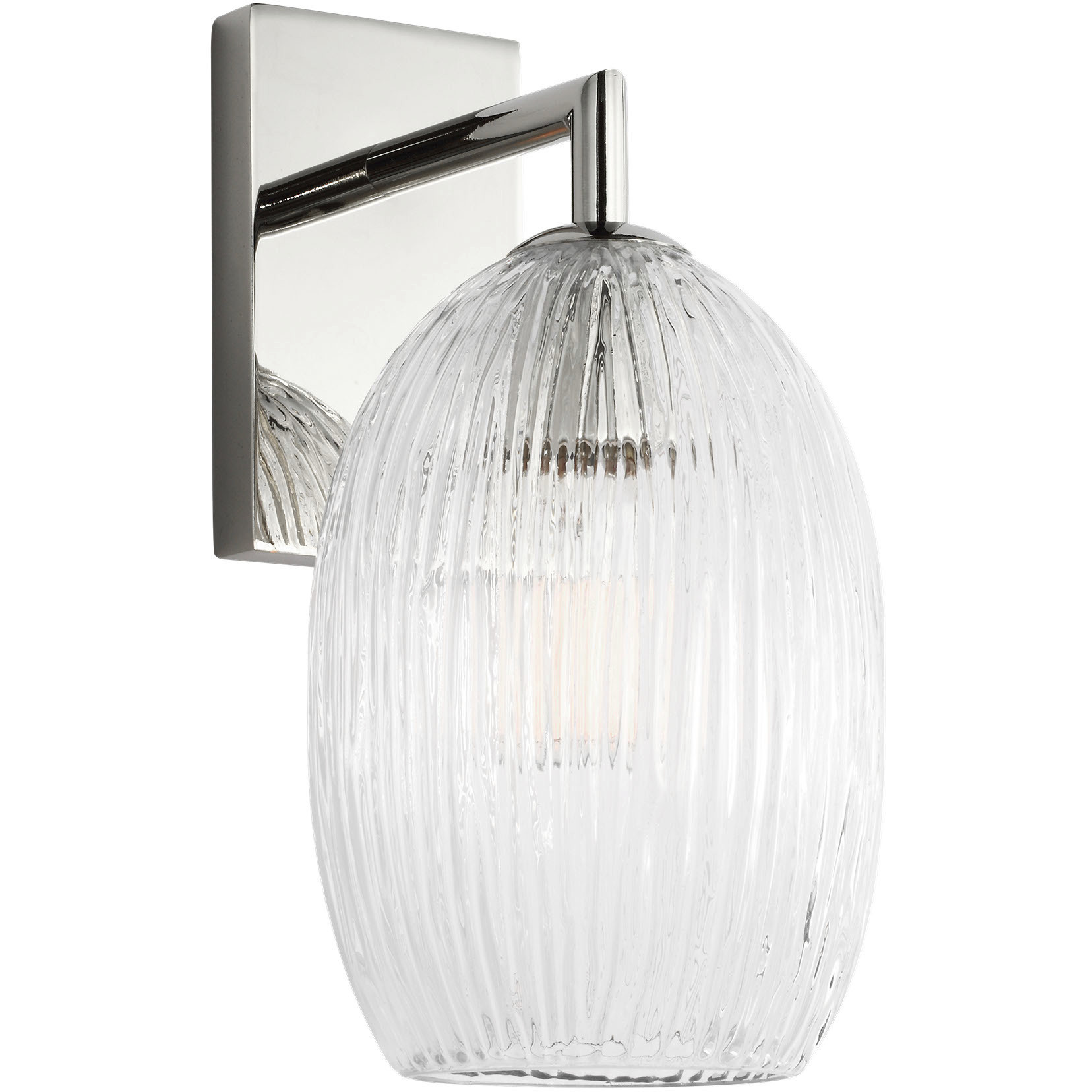 HABLE Serafina 1 Light 4.88 inch Polished Nickel Sconce Wall Light