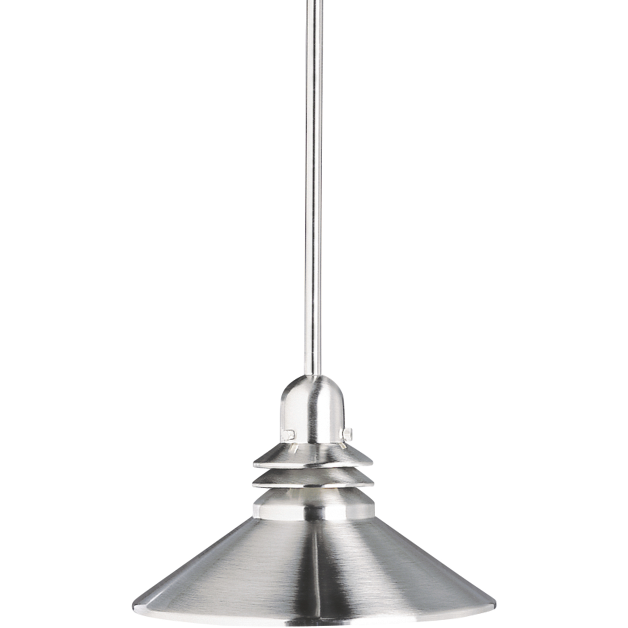 Grenoble 1 Light 11 inch Brushed Nickel Mini Pendant Ceiling Light