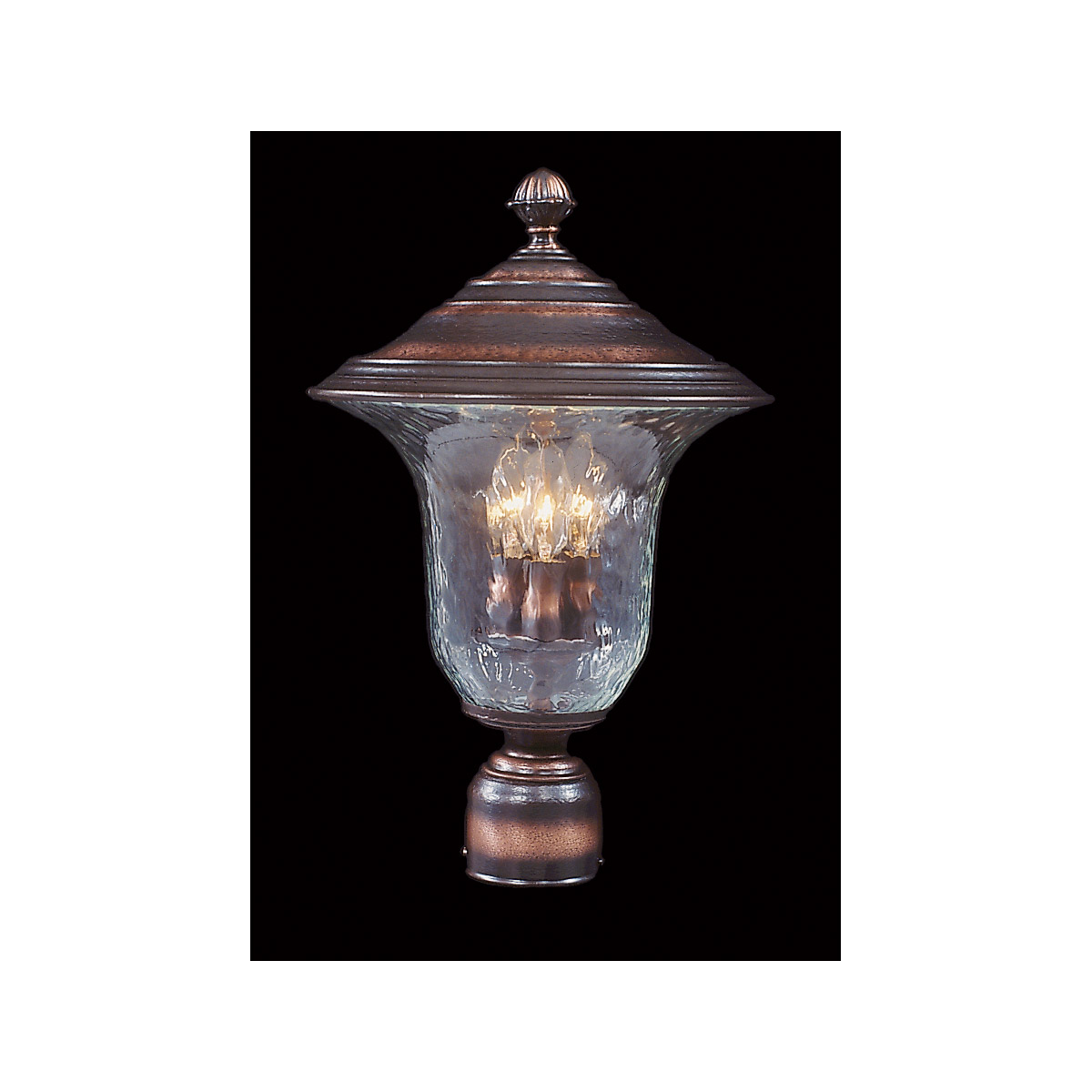 Carcassonne 3 Light 16 inch Raw Copper Exterior Post Mount
