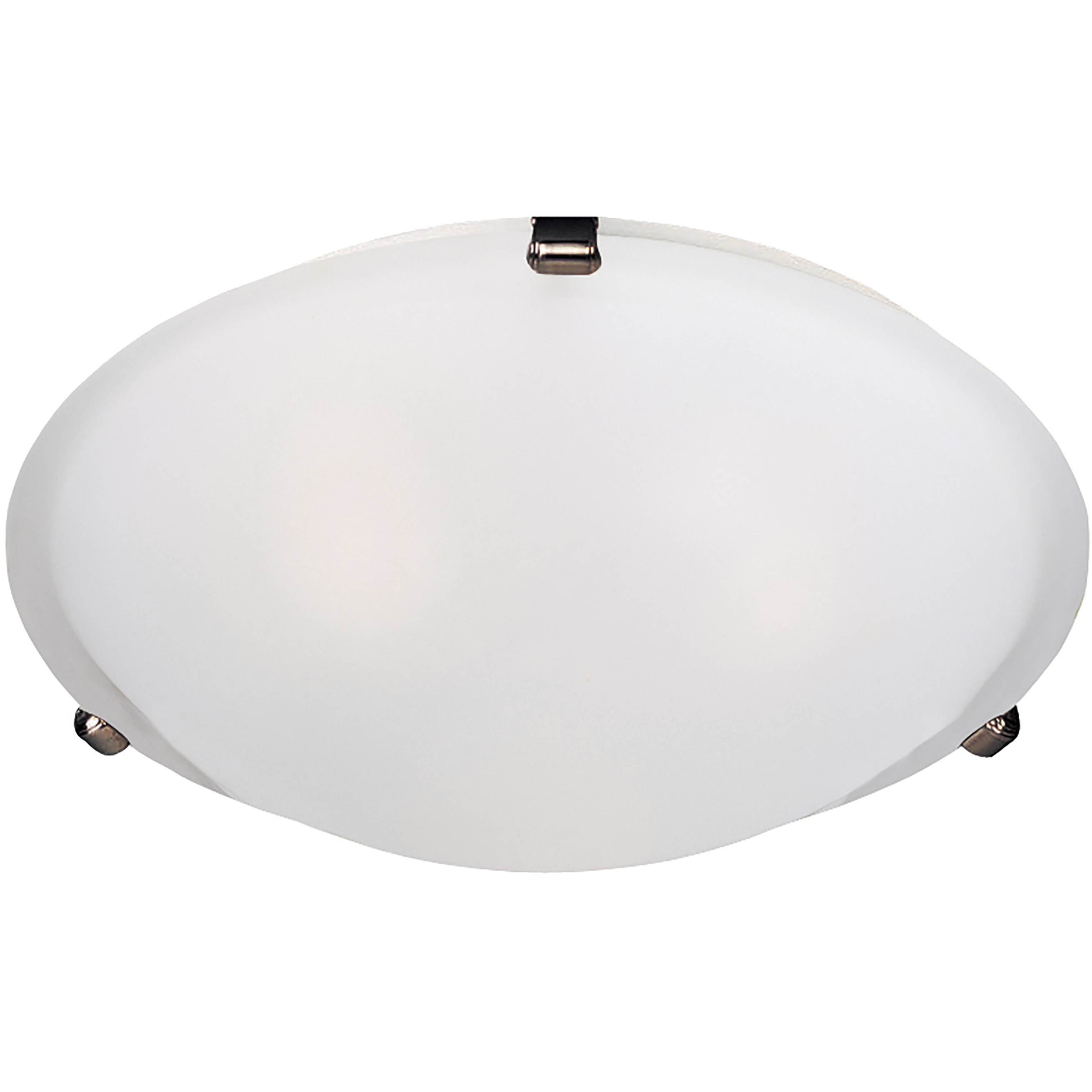 Malaga 3 Light 16 inch Oil Rubbed Bronze Flush Mount Ceiling Light in Frosted