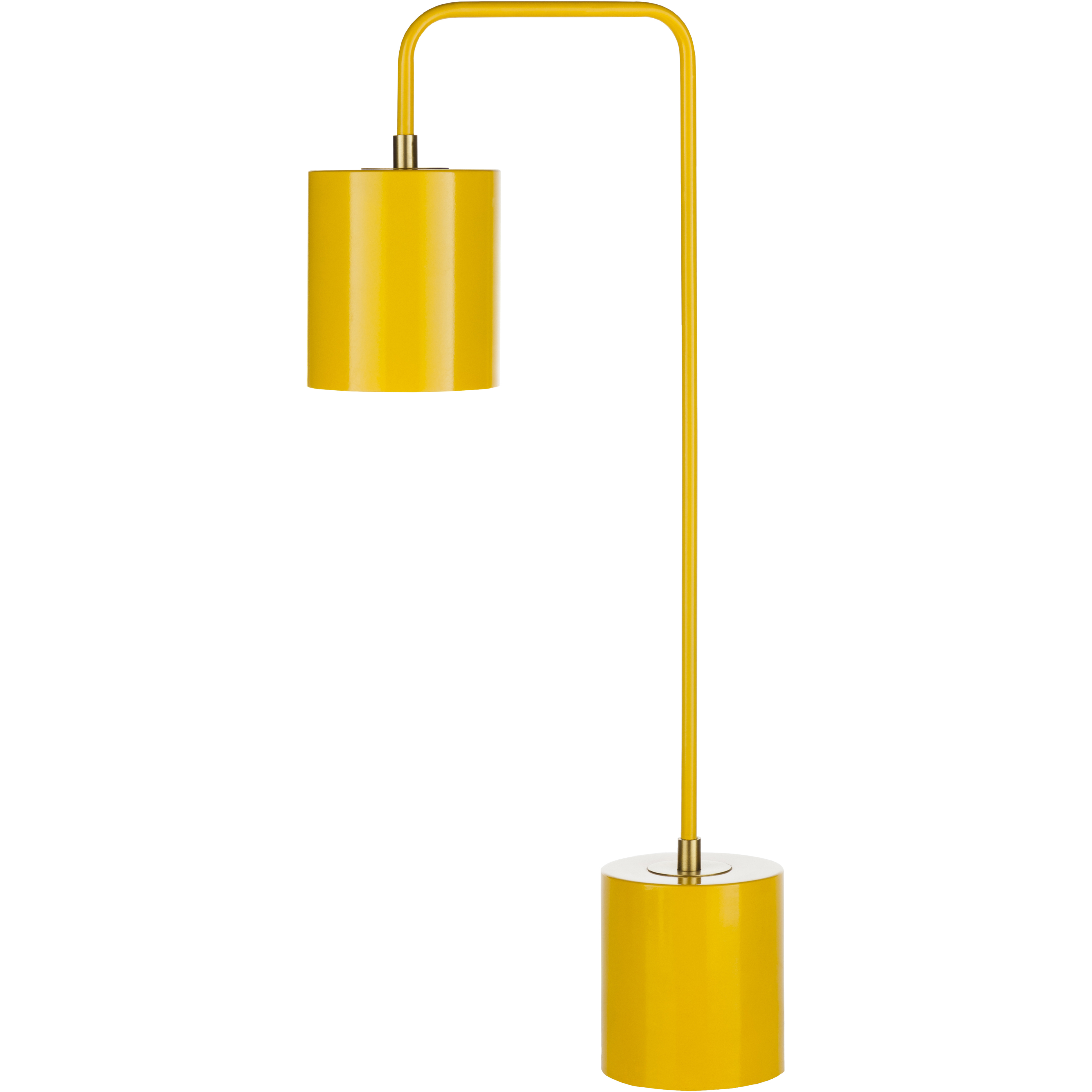 Mansfield 24.85 inch 40 watt Yellow and Brass Table Lamp Portable Light