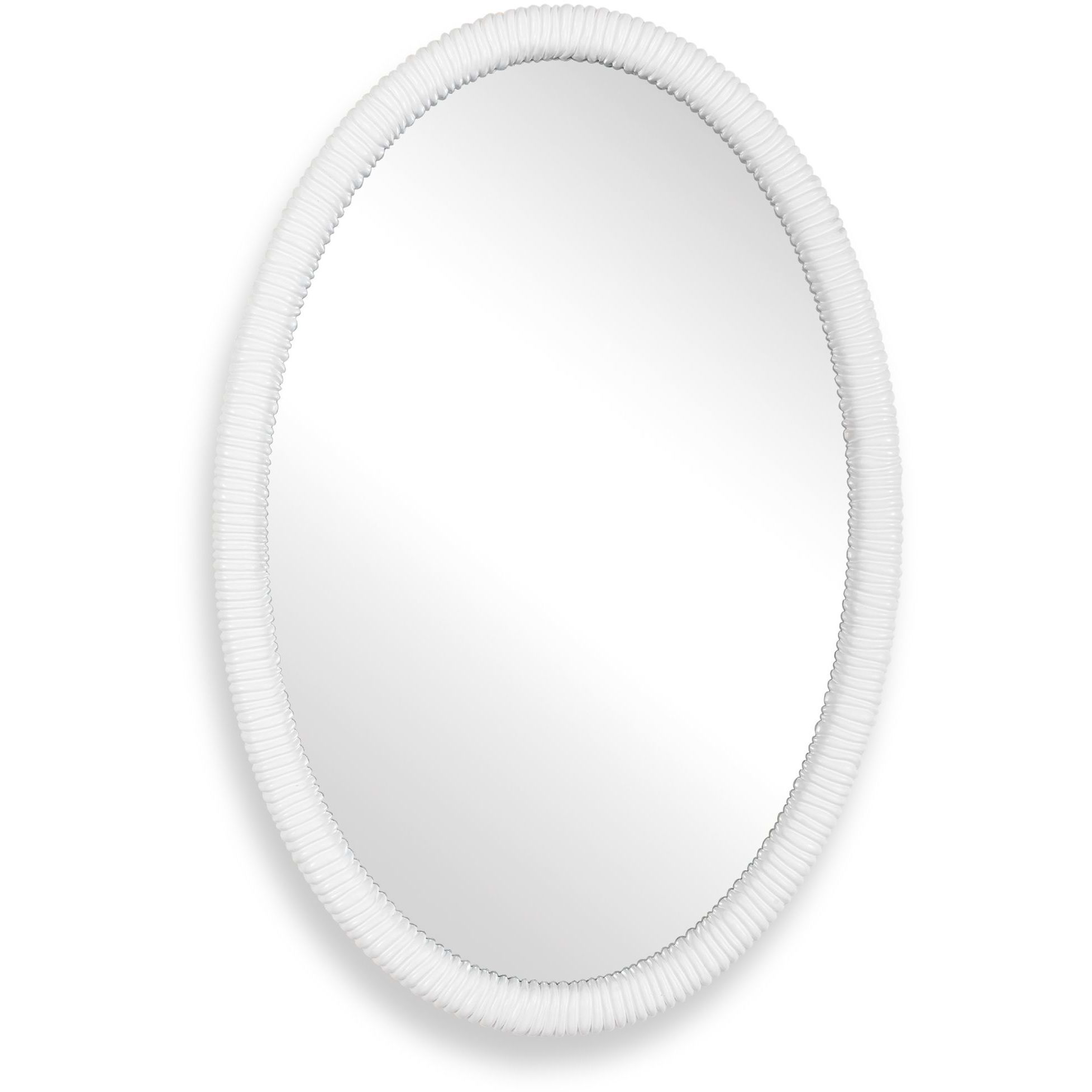 Bali 35.8 X 24.2 inch Matte White Mirror