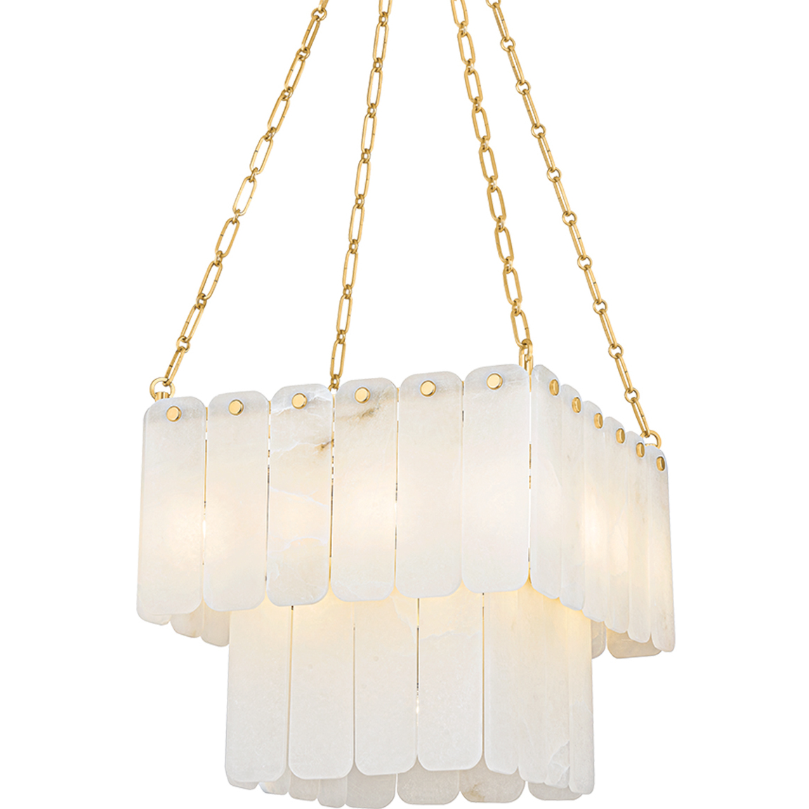 Moissanite 17 Light 20 inch Aged Brass Chandelier Ceiling Light