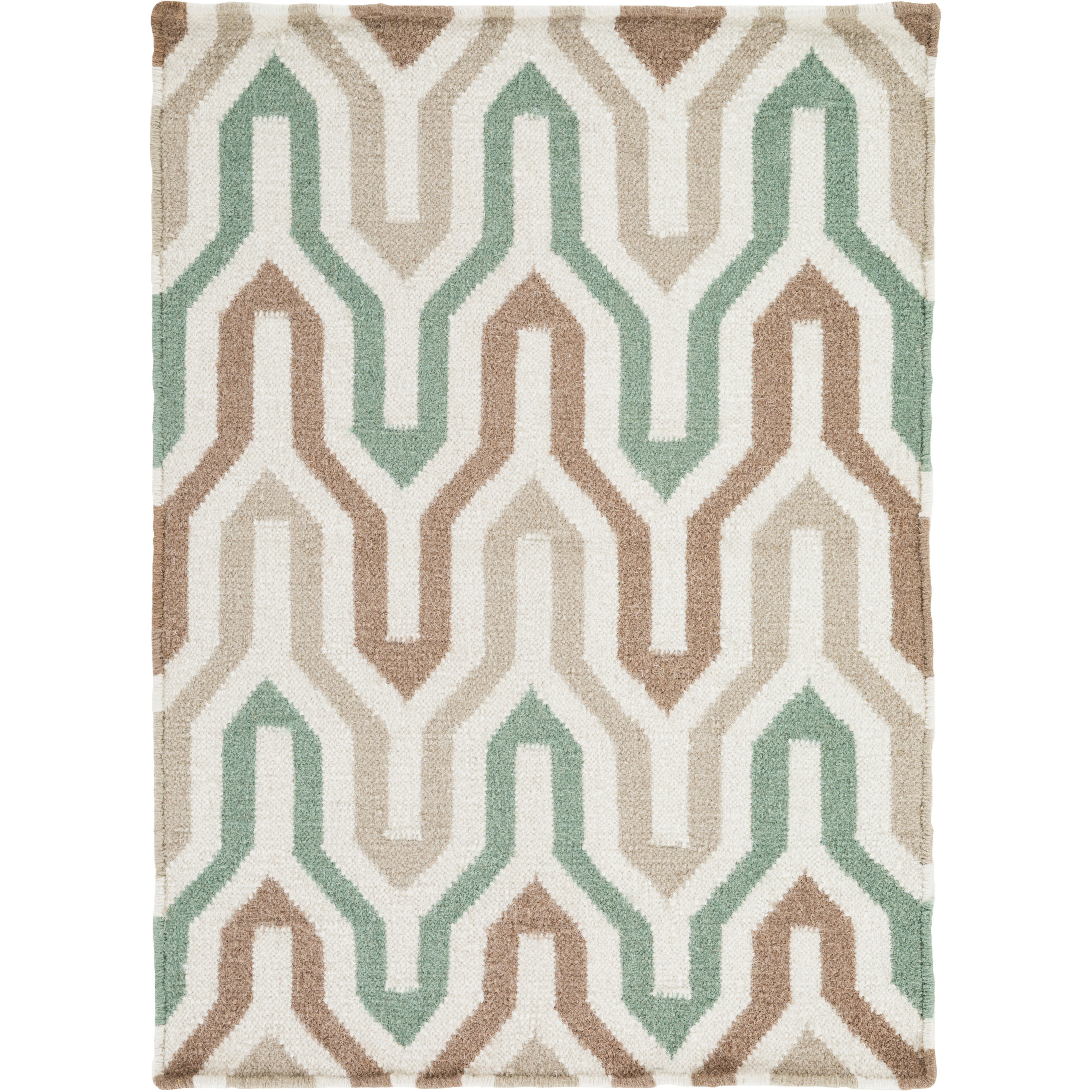Fallon 36 X 24 inch Emerald, Camel, Ivory Rug