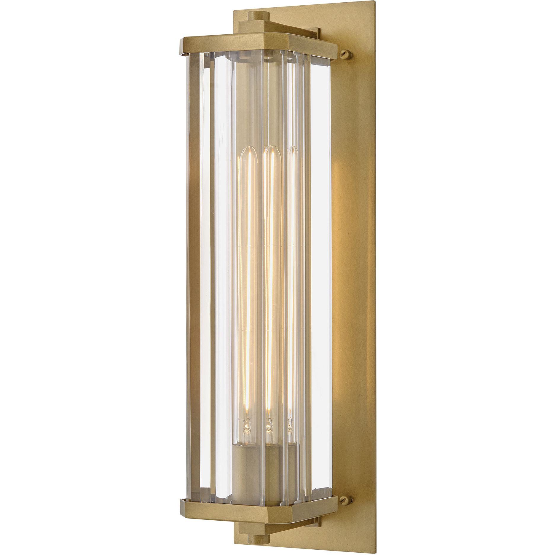 Marcel 1 Light 18.5 inch Heritage Brass Outdoor Wall Mount Lantern