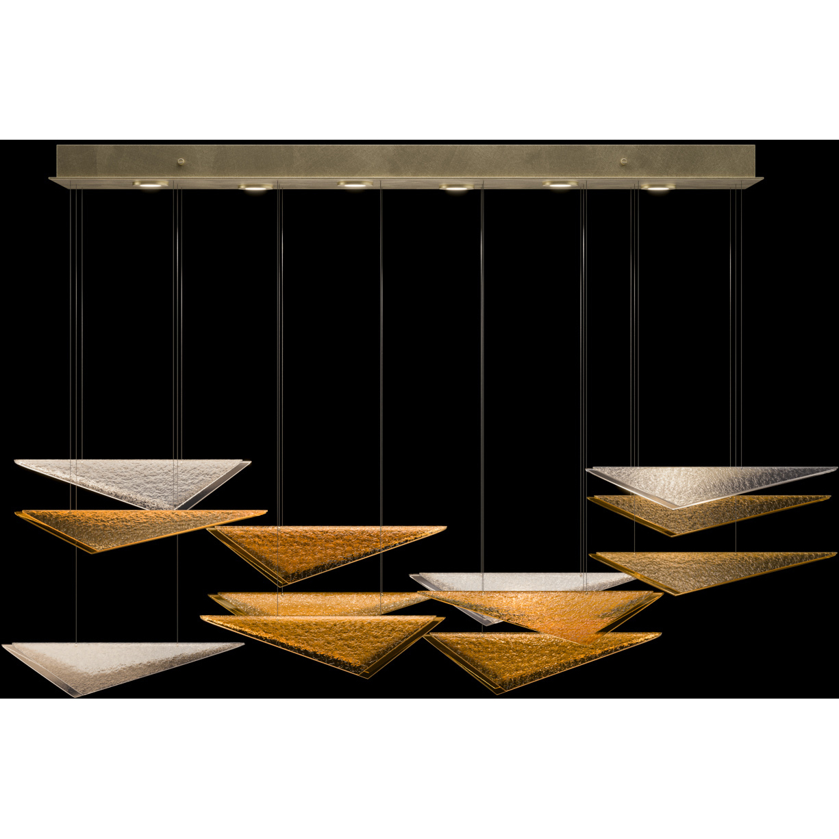 Volo 6 Light 58 inch Gold Pendant Ceiling Light