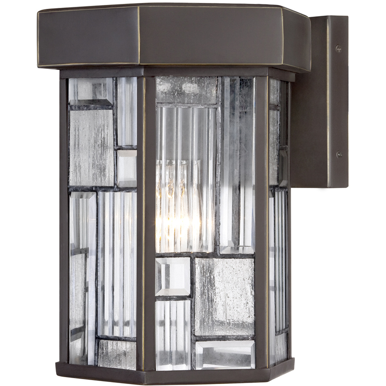 Kingsley 1 Light 11 inch Aged Bronze Patina Outdoor Wall Lantern