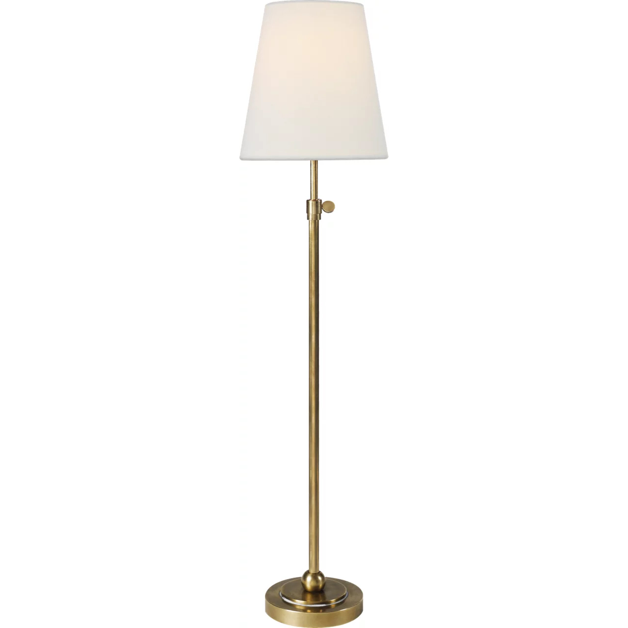 Thomas O'Brien Bryant 24.5 inch 60 watt Hand-Rubbed Antique Brass Table Lamp Portable Light in Linen