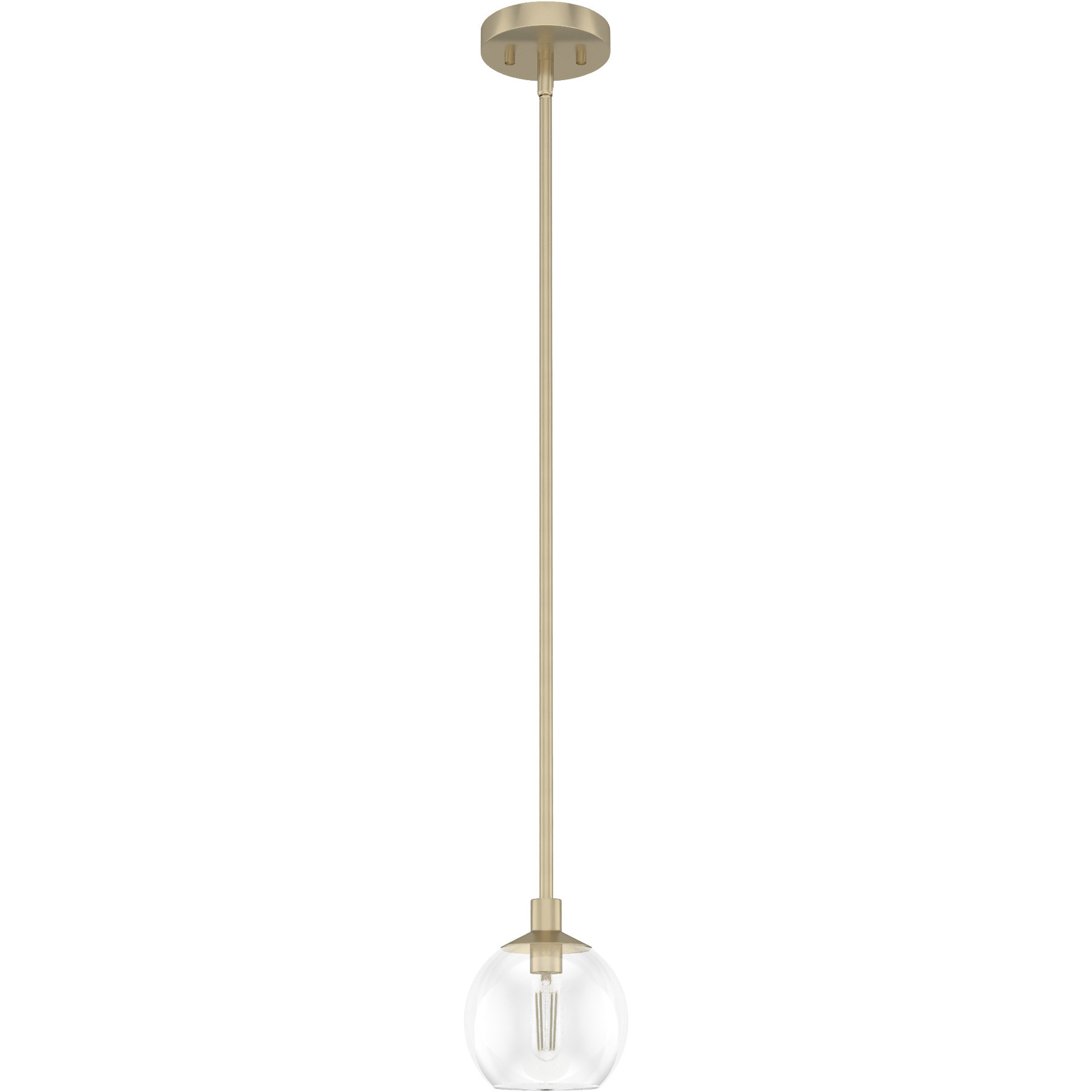 Xidane 1 Light 6 inch Alturas Gold Mini Pendant Ceiling Light