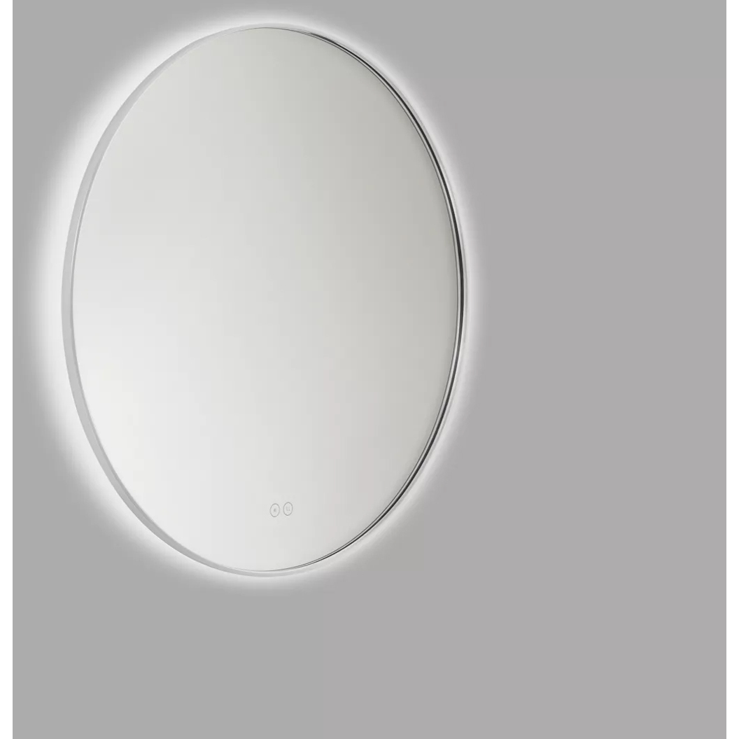 Cadre 30 X 30 inch Chrome Backlit Wall Mirror