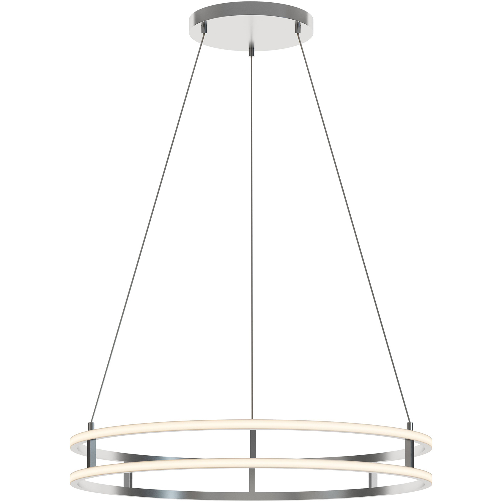 Gemini LED 32 inch Painted Nickel Pendant Ceiling Light