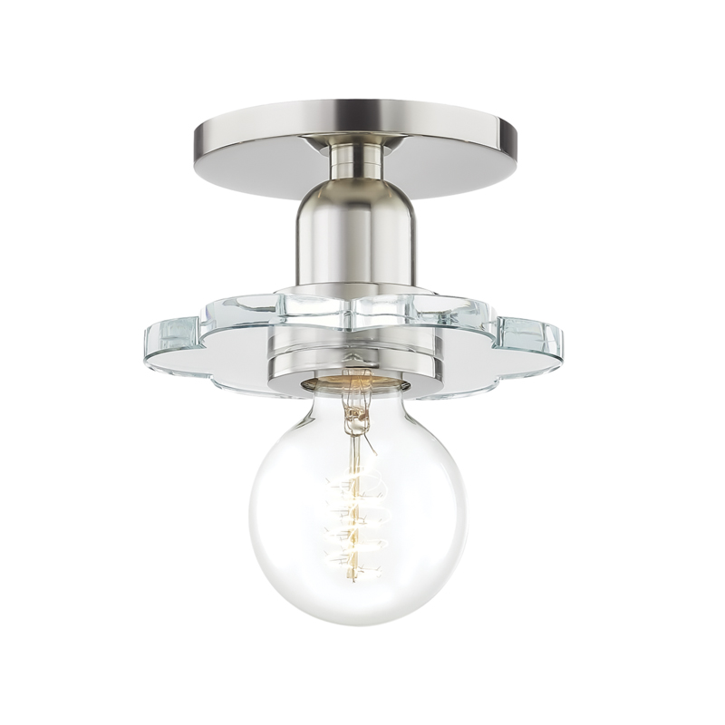 Alexa 1 Light 6 inch Polished Nickel Wall Sconce Wall Light