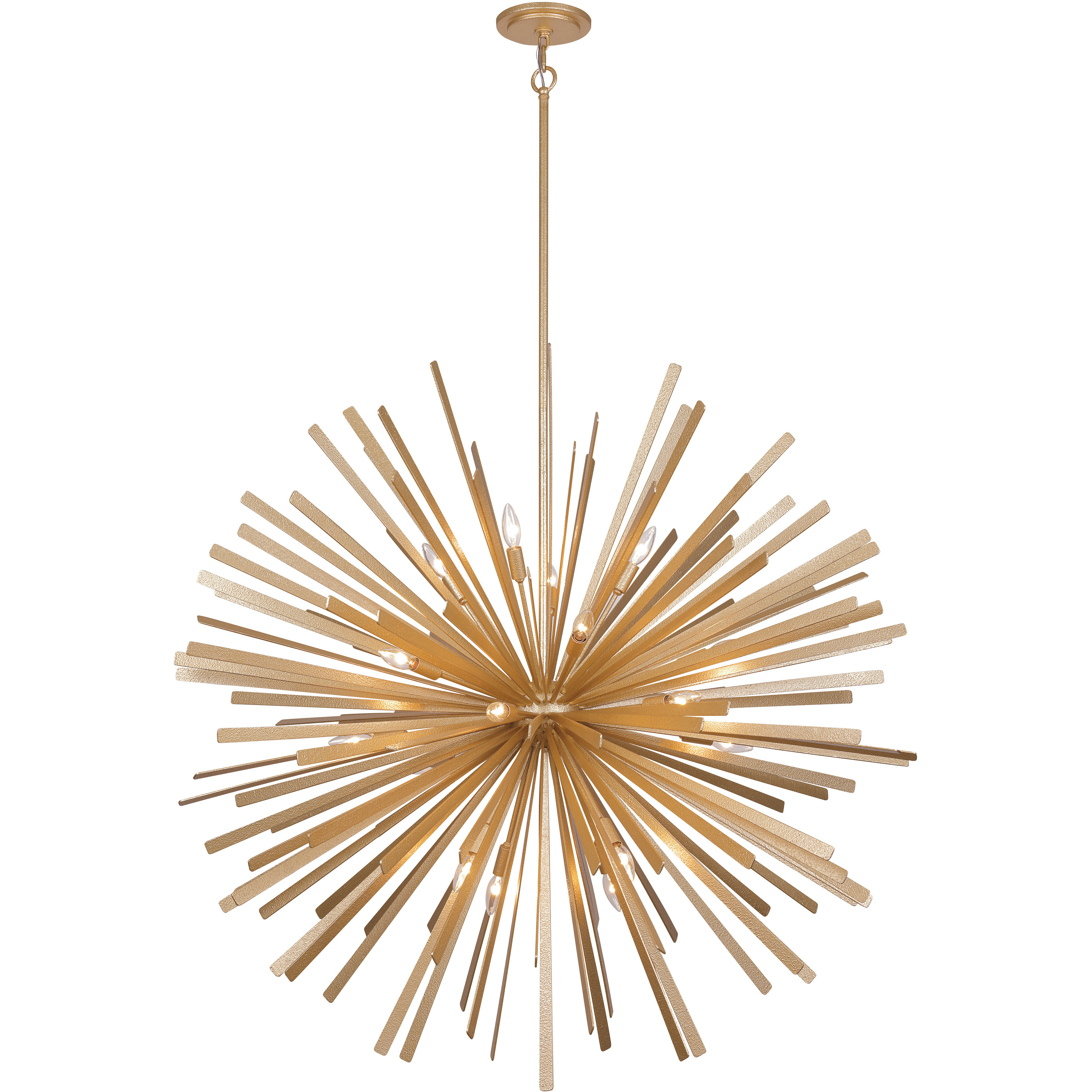 Confluence 20 Light 48 inch Piastra Gold Pendant Ceiling Light